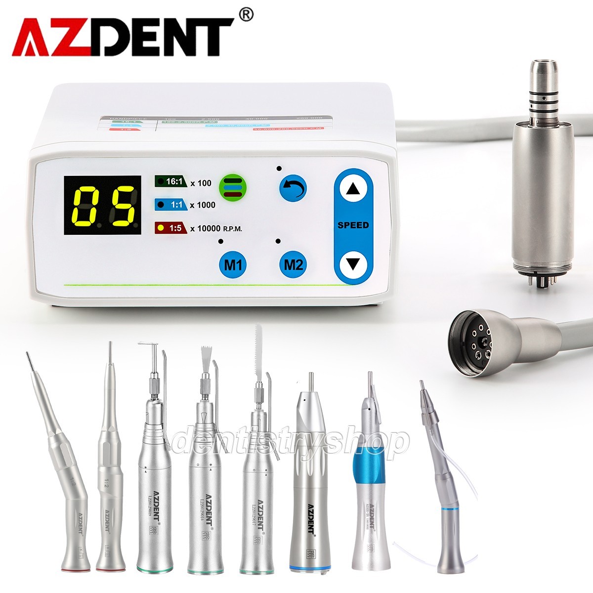 AZ Dental Brushless LED Electric Micro Motor 1:1/1:2 20° Saw Surgical Handpiece