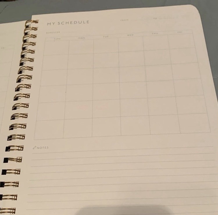 Papier Softcover Spiral Academic Year Aug 2026- Dec 2027 Planner- “8.5×11” Size
