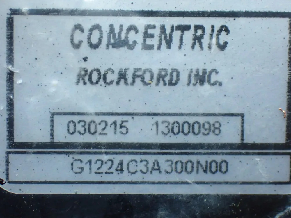 CONCENTRIC GC SERIES HYDRAULIC GEAR PUMP 1300098