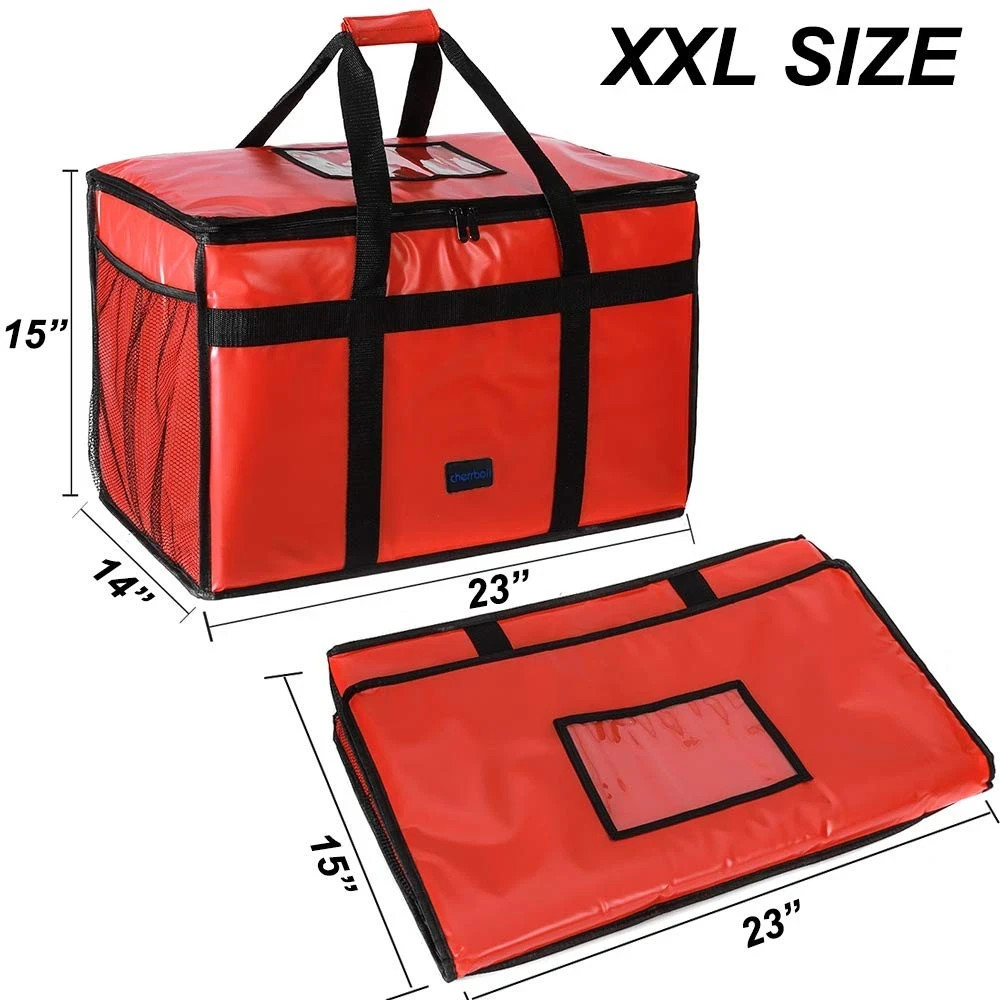 Insulated Food Delivery Bag 23″x14″x15″ – Large Catering Thermal Carrier
