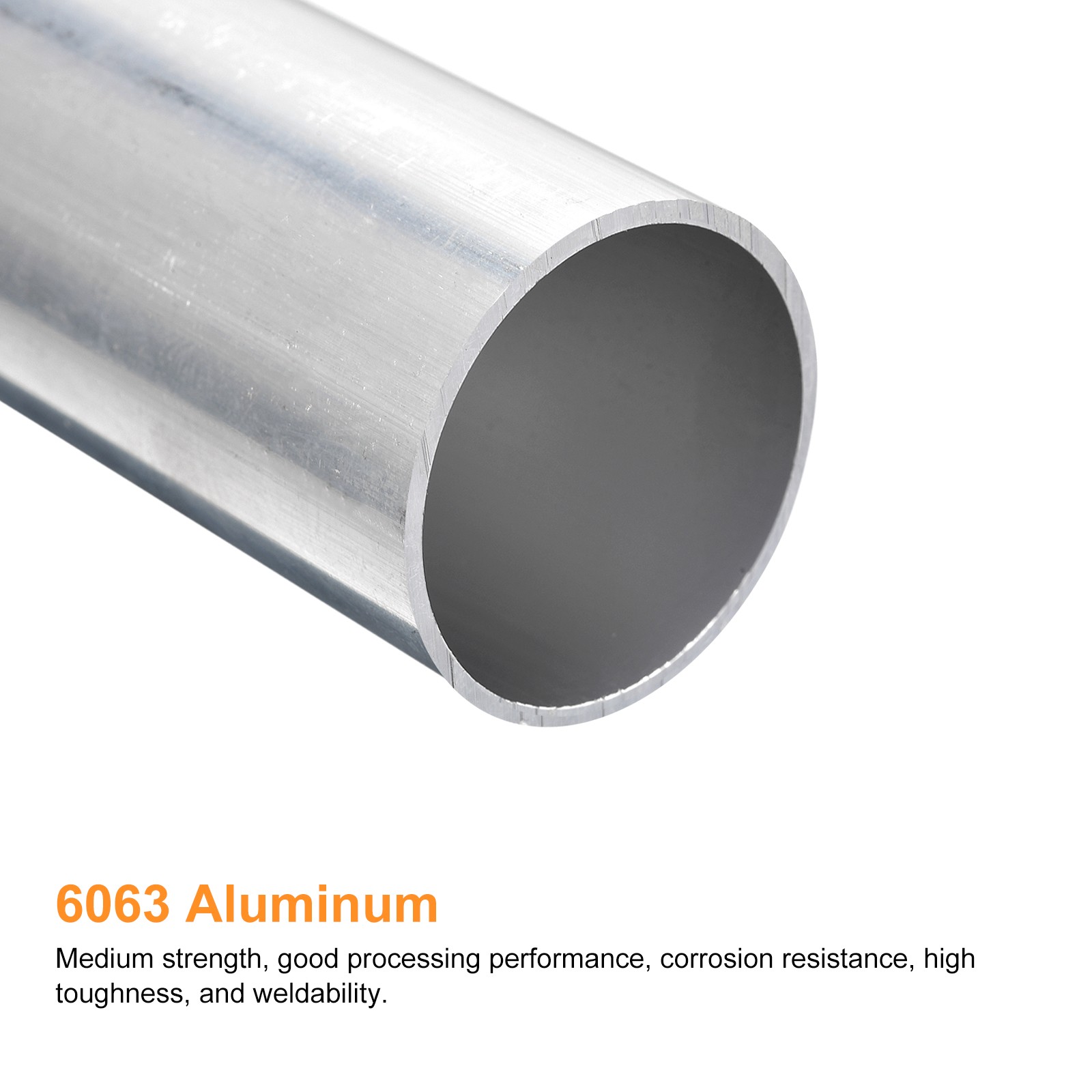 40mm OD 37mm Inner Dia 300mm Length 6063 Aluminum Tube for DIY