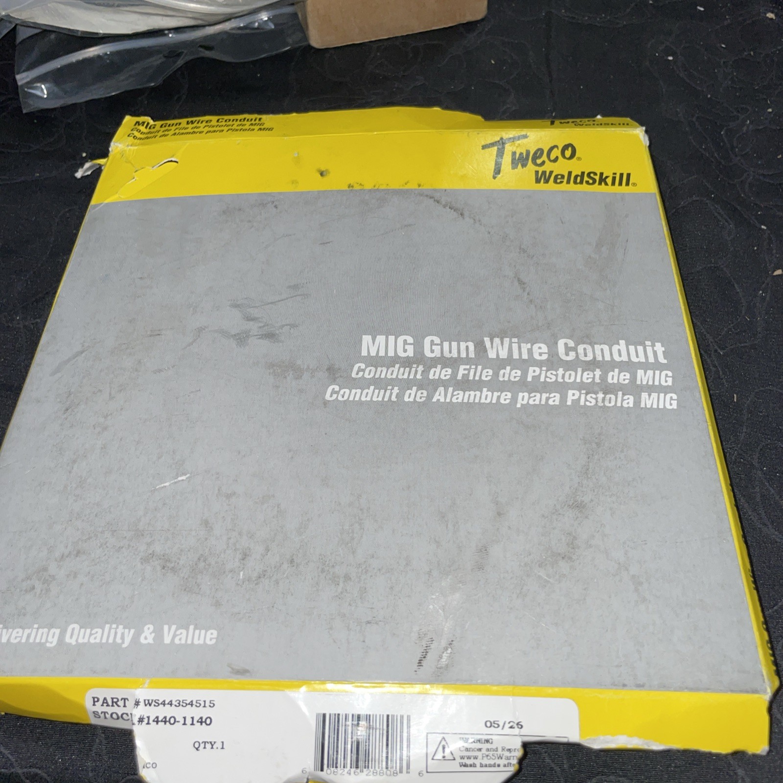 Tweco 14401140 Conduit Liner, Series 44, Max 0.045 Wire