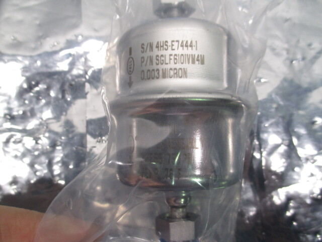 PALL SGLF6101VM4M Filter 0.003 Micron, 750PSI, 176 F, 22-00090-00N, 103807
