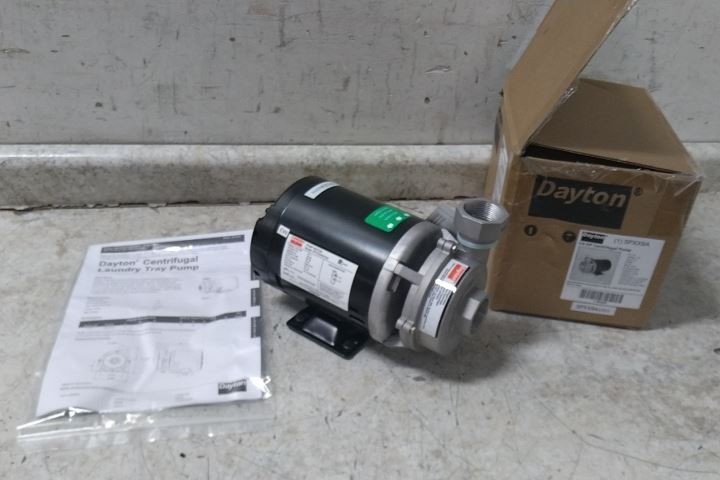 Dayton 5PXX9 1/4 HP 1725 Max RPM 115VAC 11 Ft Max Head Centrifugal Pump
