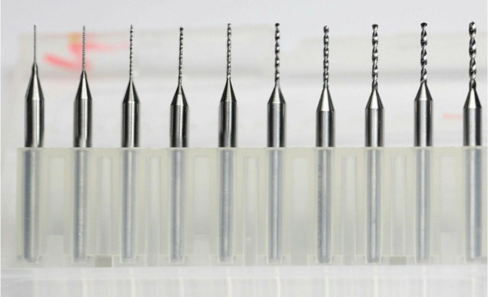 Φ 0.1mm ~ 3.175mm Carbide Micro Drill Bits CNC PCB Dremel Portable 1/8″ Shank