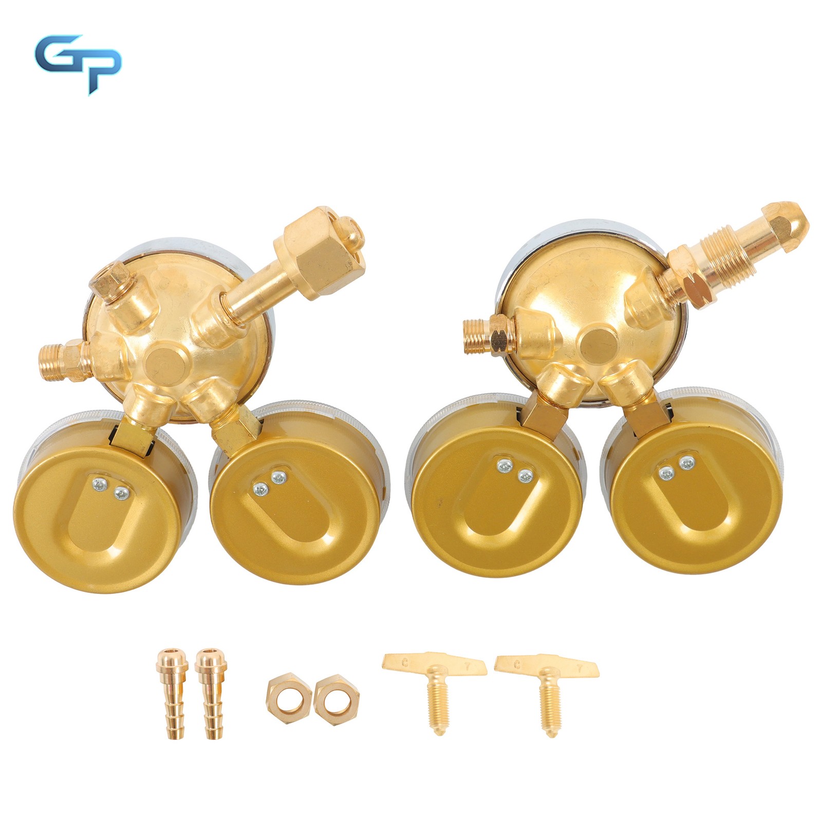 Solid Brass OXYGEN ACETYLENE Regulators 4 Welding Fit Gas Torch Cutting
