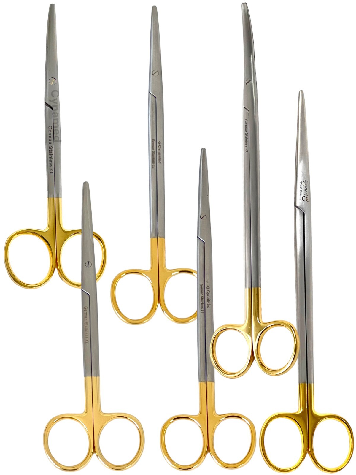 Premium German T/C Metzenbaum Dissecting Scissors Straight & Curved Tungsten Car