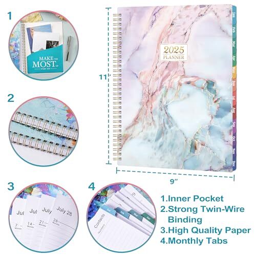 Planner 2025-2025 Planner Weekly and Monthly, Jan.2025-Dec.2025, 2025 Planner
