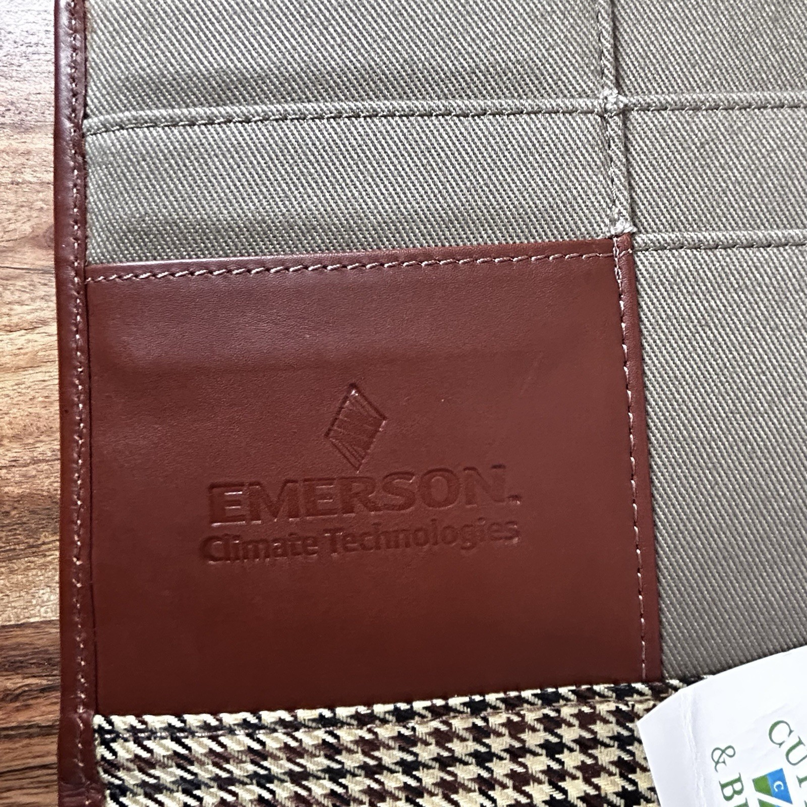 Cutter & Buck Leather And Canvas Pad folio Notepad Notebook
