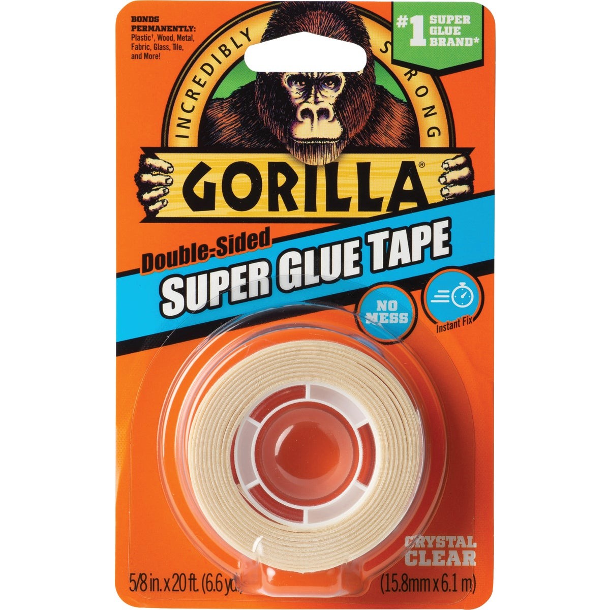 Gorilla 5/8 In. x 20 Ft. Super Glue Tape 109340 Gorilla 109340 052427017499 null