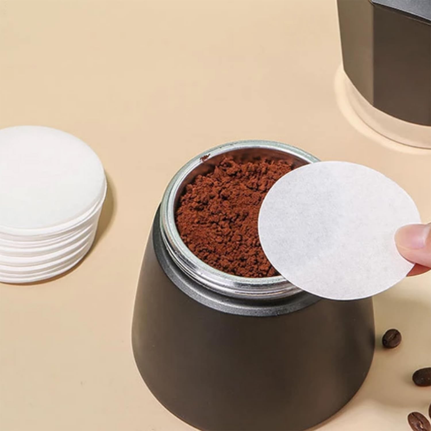 500 Count Replacement Paper Filters, Round Disposable Coffee Filters Paper
