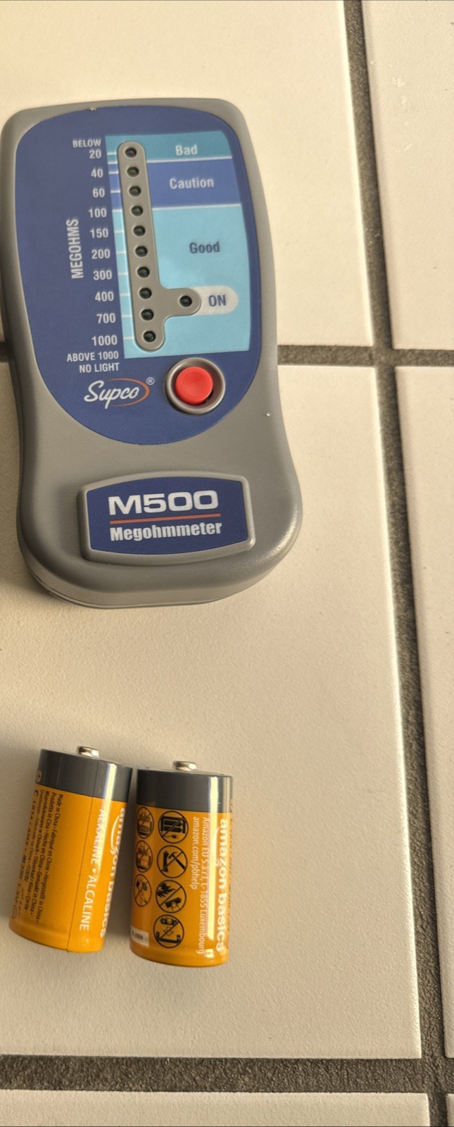 SUPCO M500 Insulation Tester Electronic Megohmmeter HVAC Megohms USA SHIP