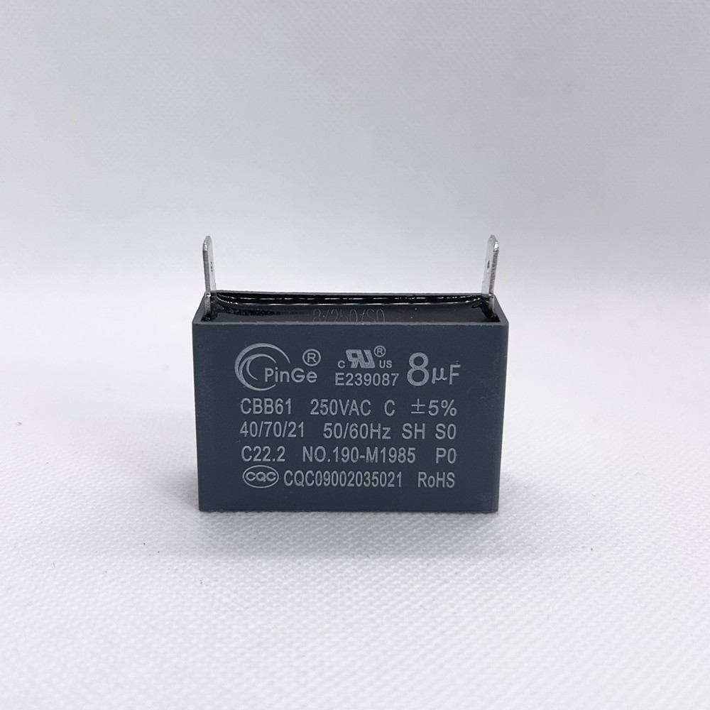 CBB61 250V 4/5/6/8/10/12/15/20/24/25 UF Fan Motor RUN Capacitor 2 PINS