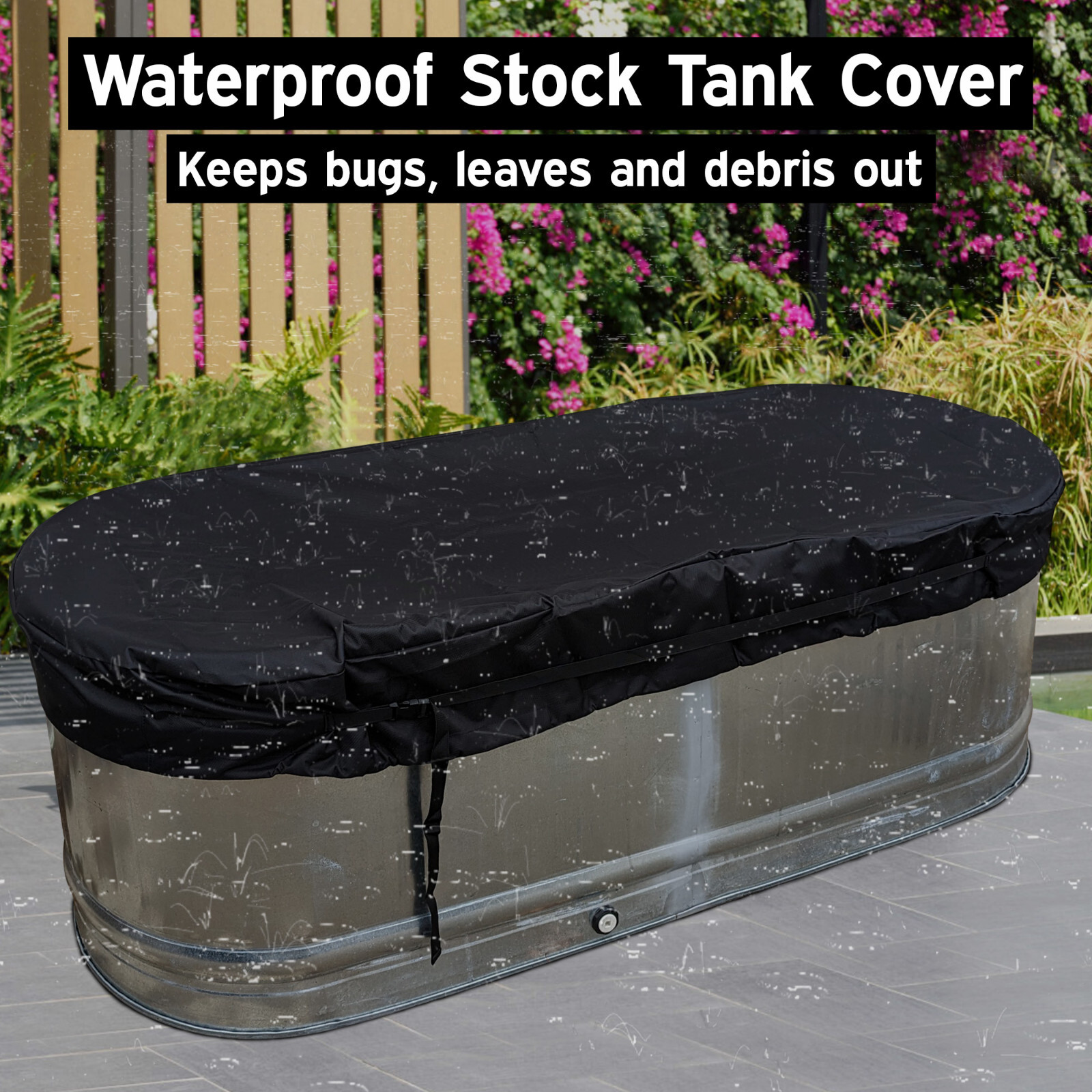 2X2X6 Galvanized Stock Tank Cover Ice Water Therapy Ice Bath Cover Waterproof
