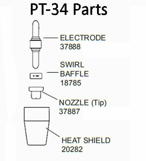 PT-34 Esab HandyPlasma 125 – Torch 37887 37888 18785 20282