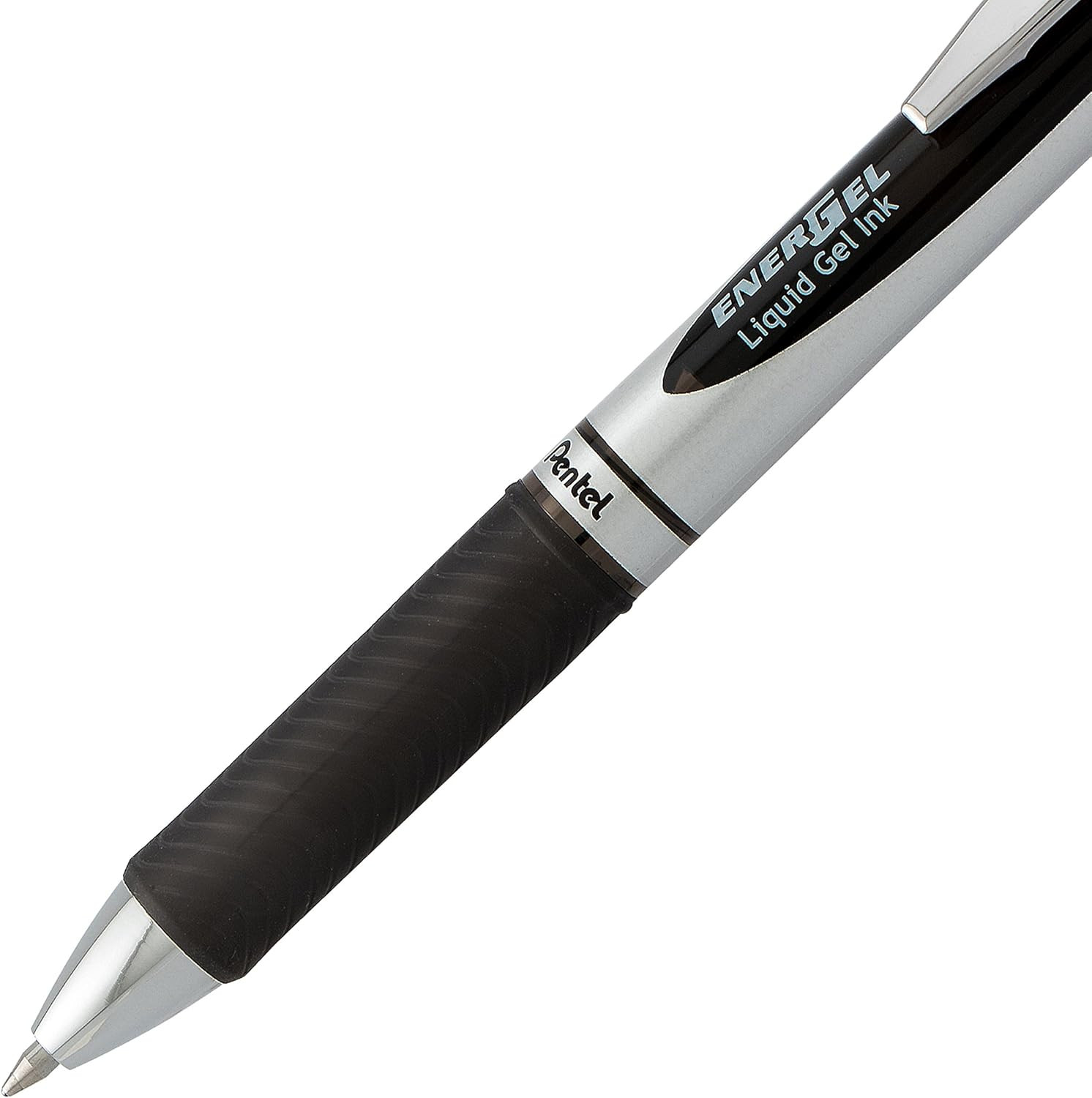 Energel RTX Retractable Liquid Gel Pen, (0.7Mm), Medium Line, Metal Tip, Black I