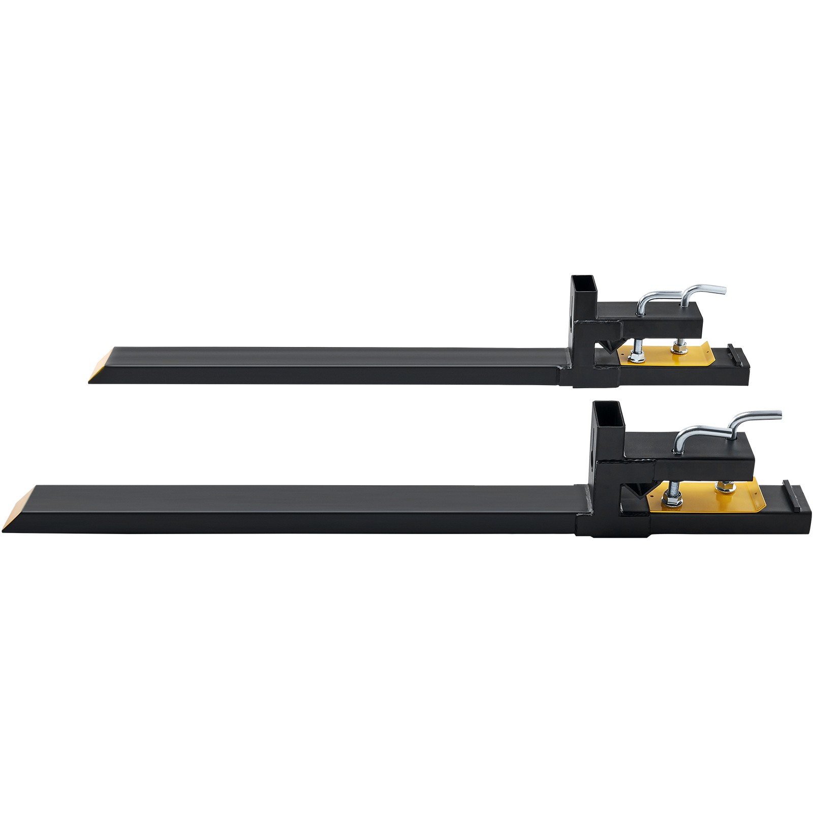 VEVOR 4000lbs 60″ Clamp on Pallet Forks for SkidSteer Loader Bucket Tractor Fork