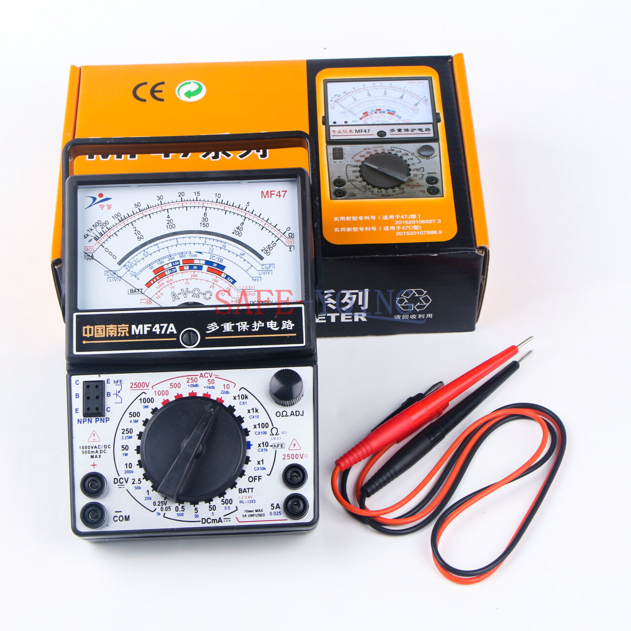 Electrical MF47 Current Resistance AC/DC Volt Testing Pointer Multimeter New
