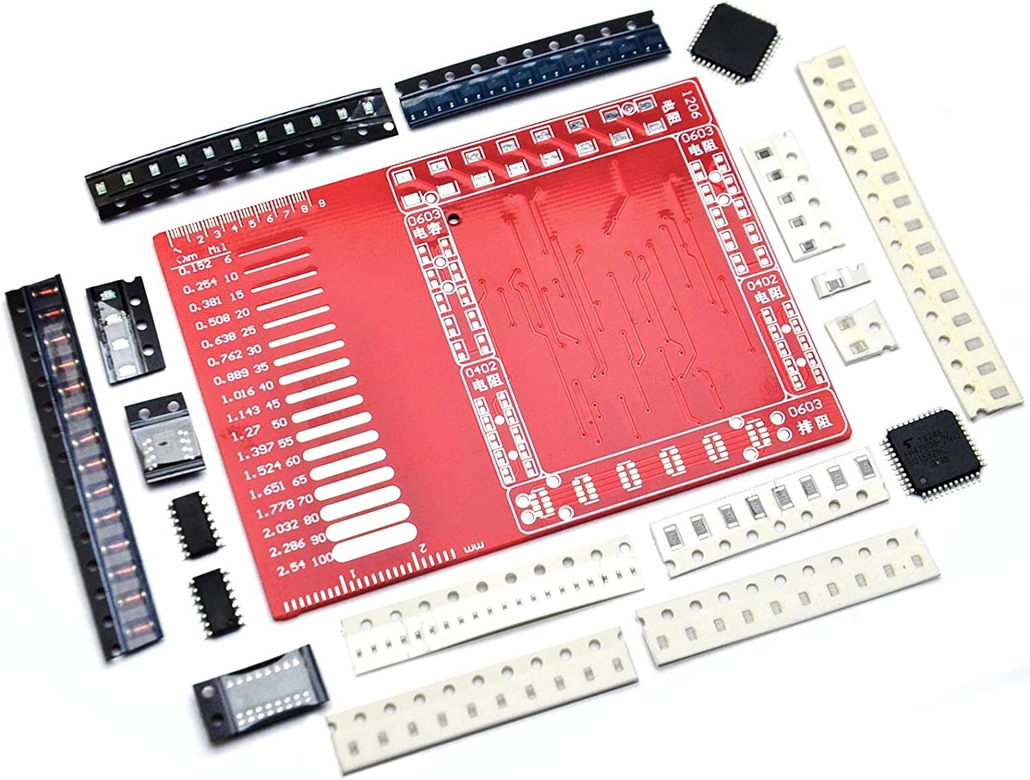 1 Set DIY SMD SMT Welding Practice Soldering Skill Training Board NE555 CD4017