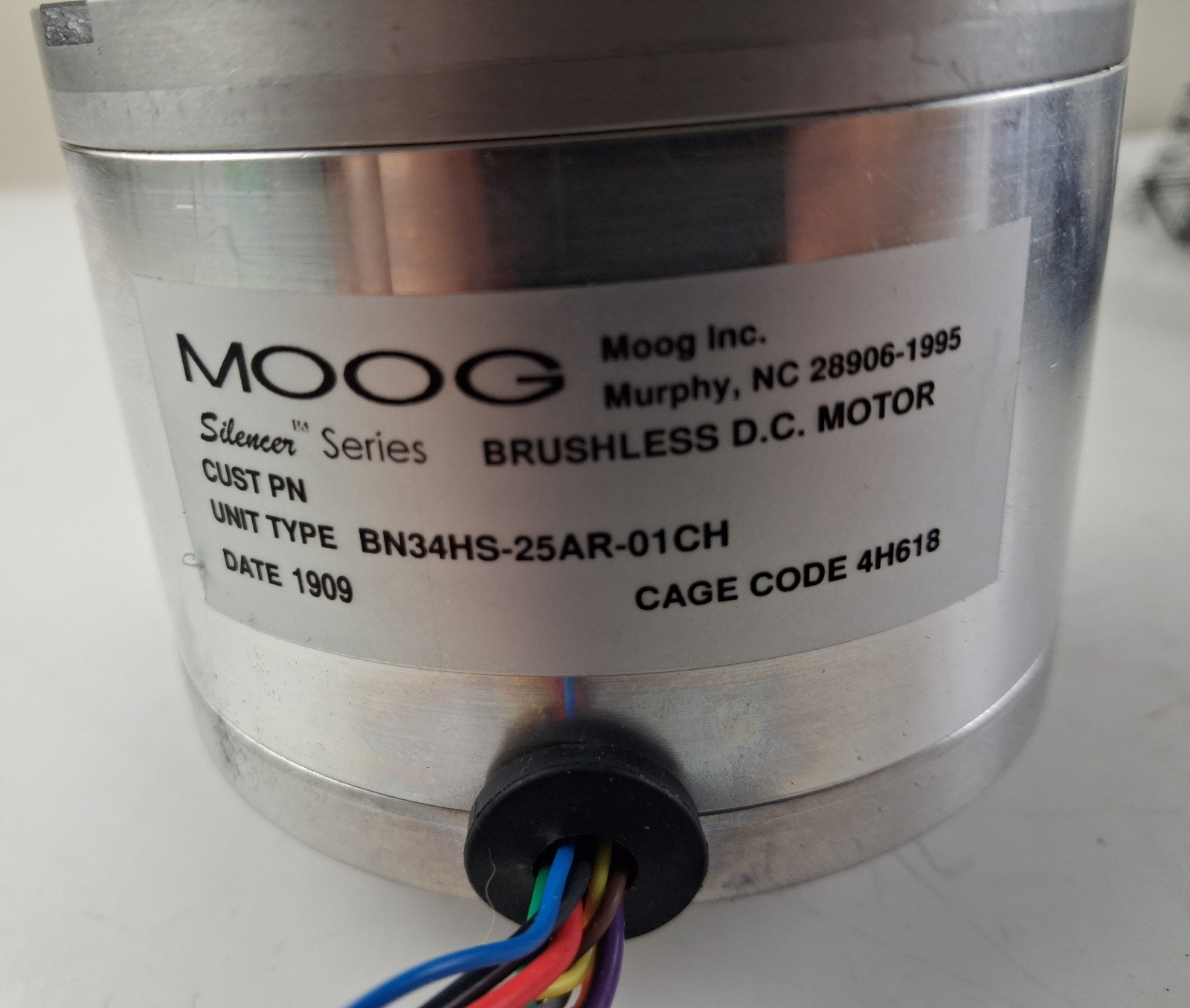 Moog Brushless DC Motor BN34HS-25AR-01CH