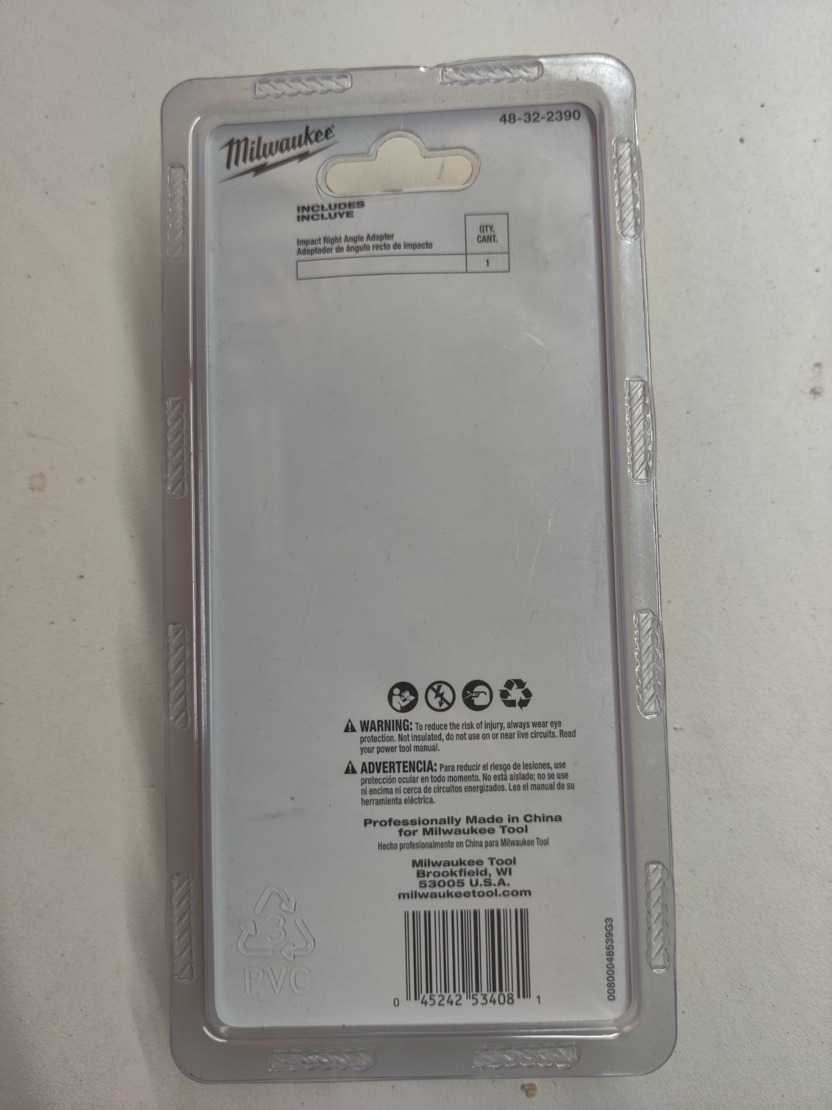 Milwaukee Right Angle Adapter Shockwave Impact 48-32-2390 NEW