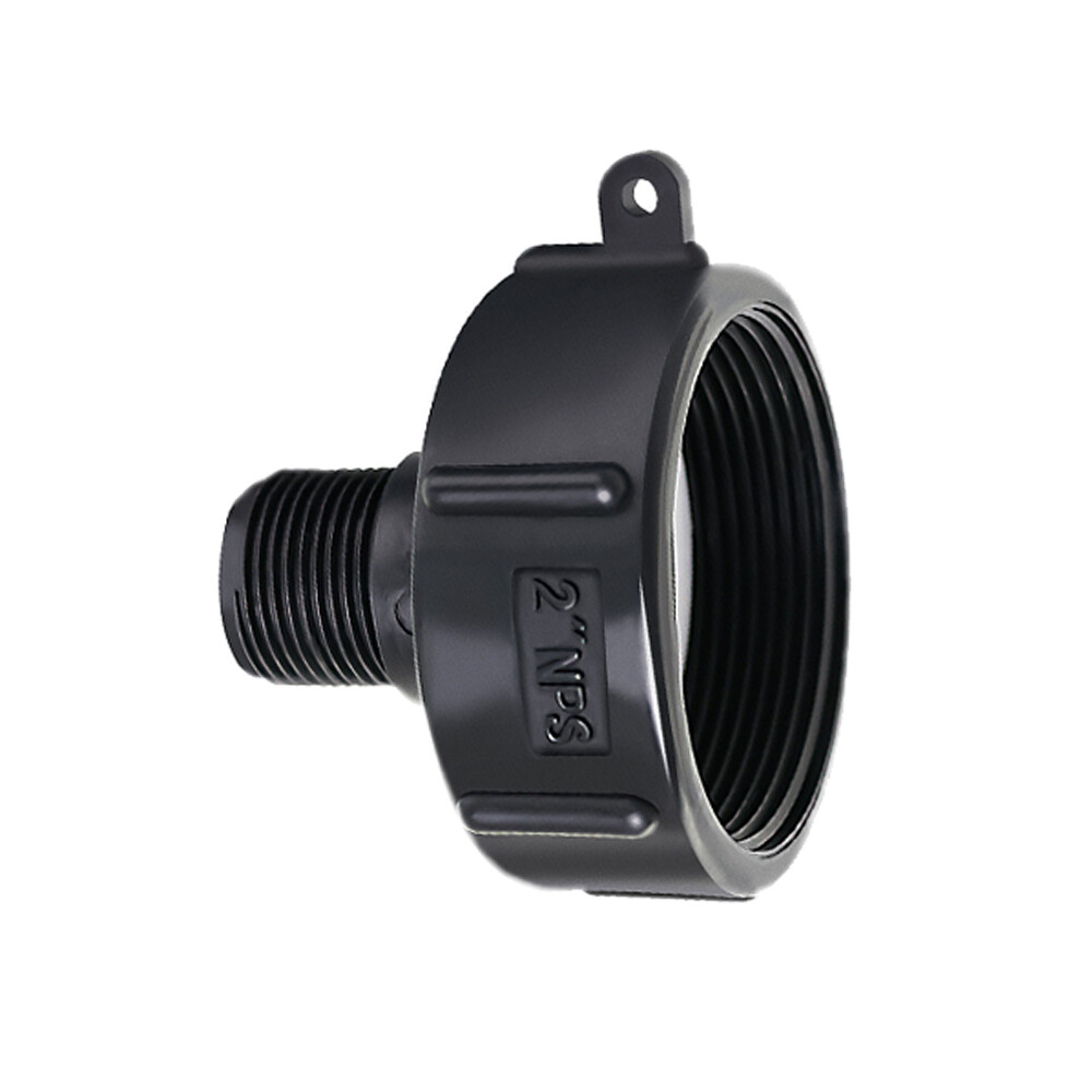 275 330 Gallon IBC Tote Adapter Garden Hose 2 NPT (NPS) Fine Thread To 3/4 Male