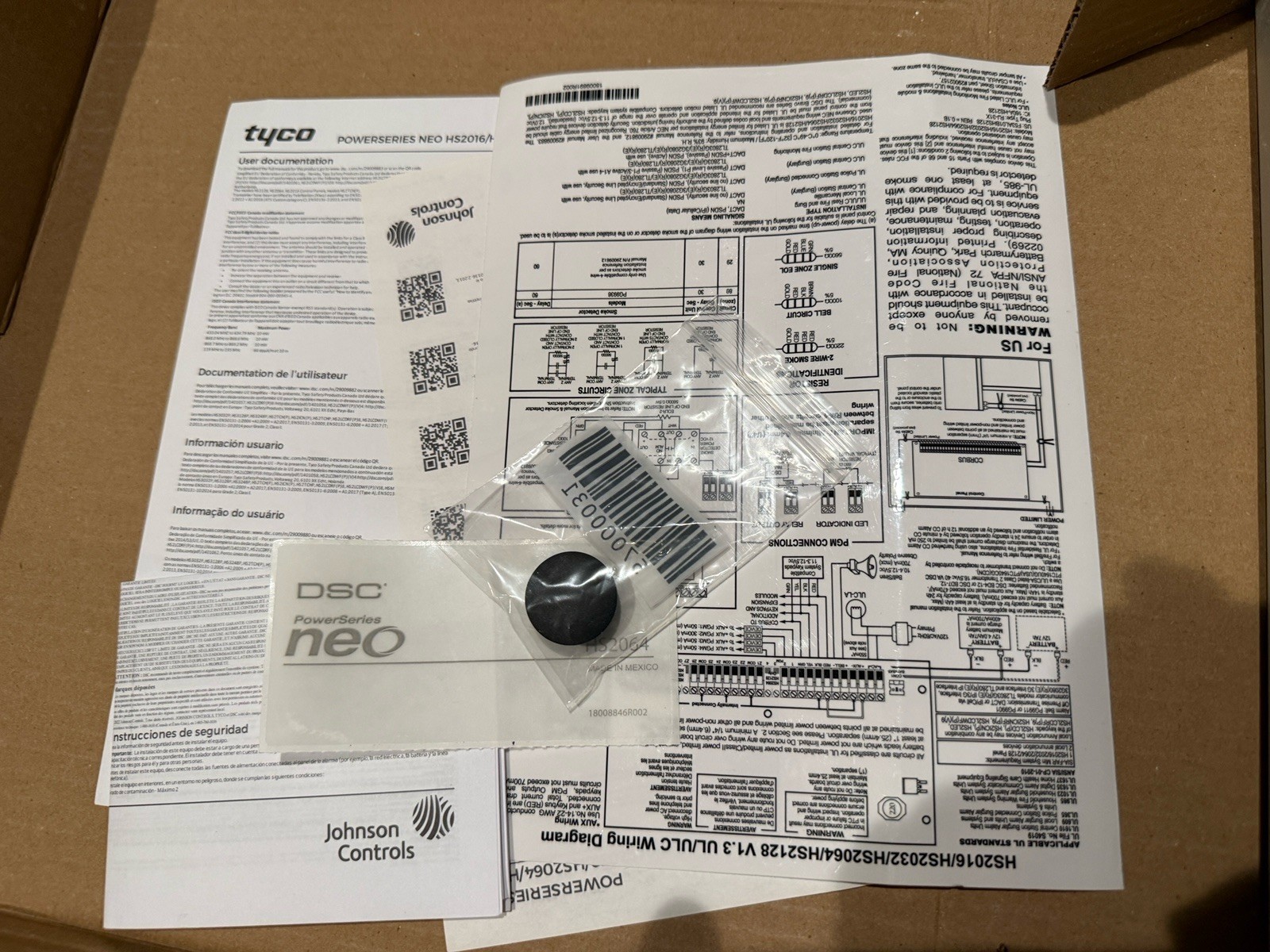 DSC HS2064NKCP01 PowerSeries NEO Security System Control Panel NEW