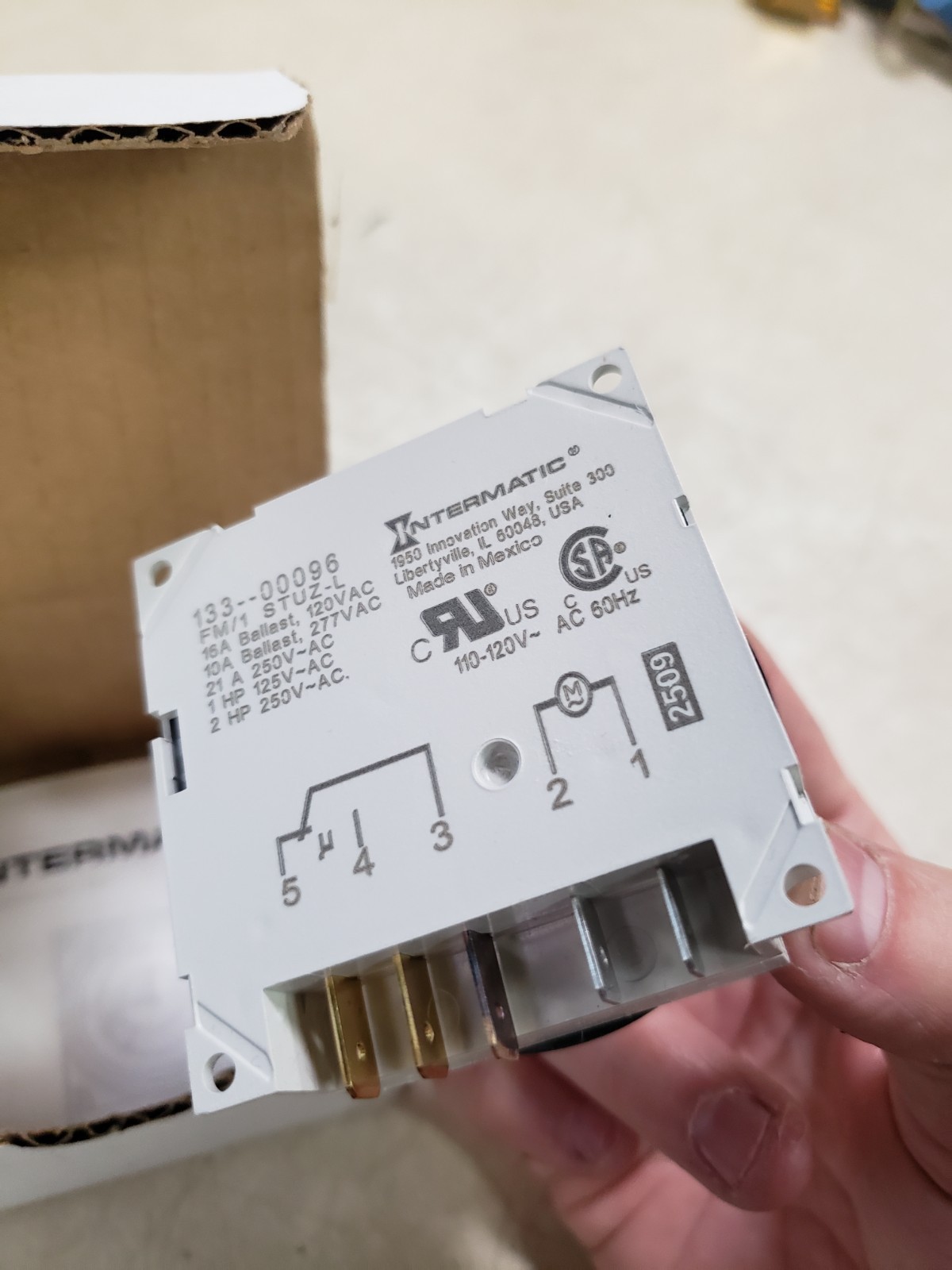 Intermatic FM1STUZ-120U 24-Hour 21A SPDT Electromechanical Timer Module