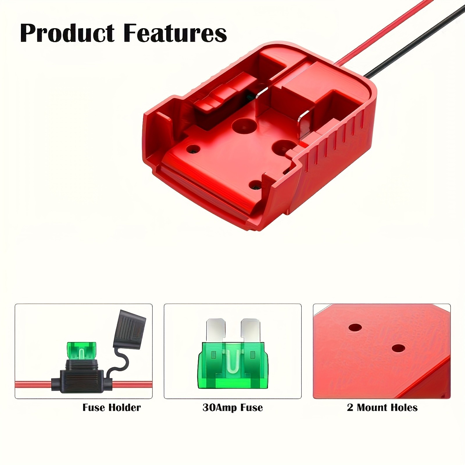 18V to 12V 15A 180W Step Down Converter Compatible with Milwaukee 18V Battery