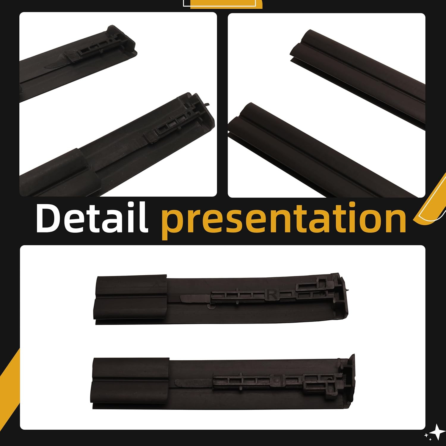 6Pcs Center Roof Drip Weatherstrip Molding Trim Toyota Highlander 2009-2014 OE