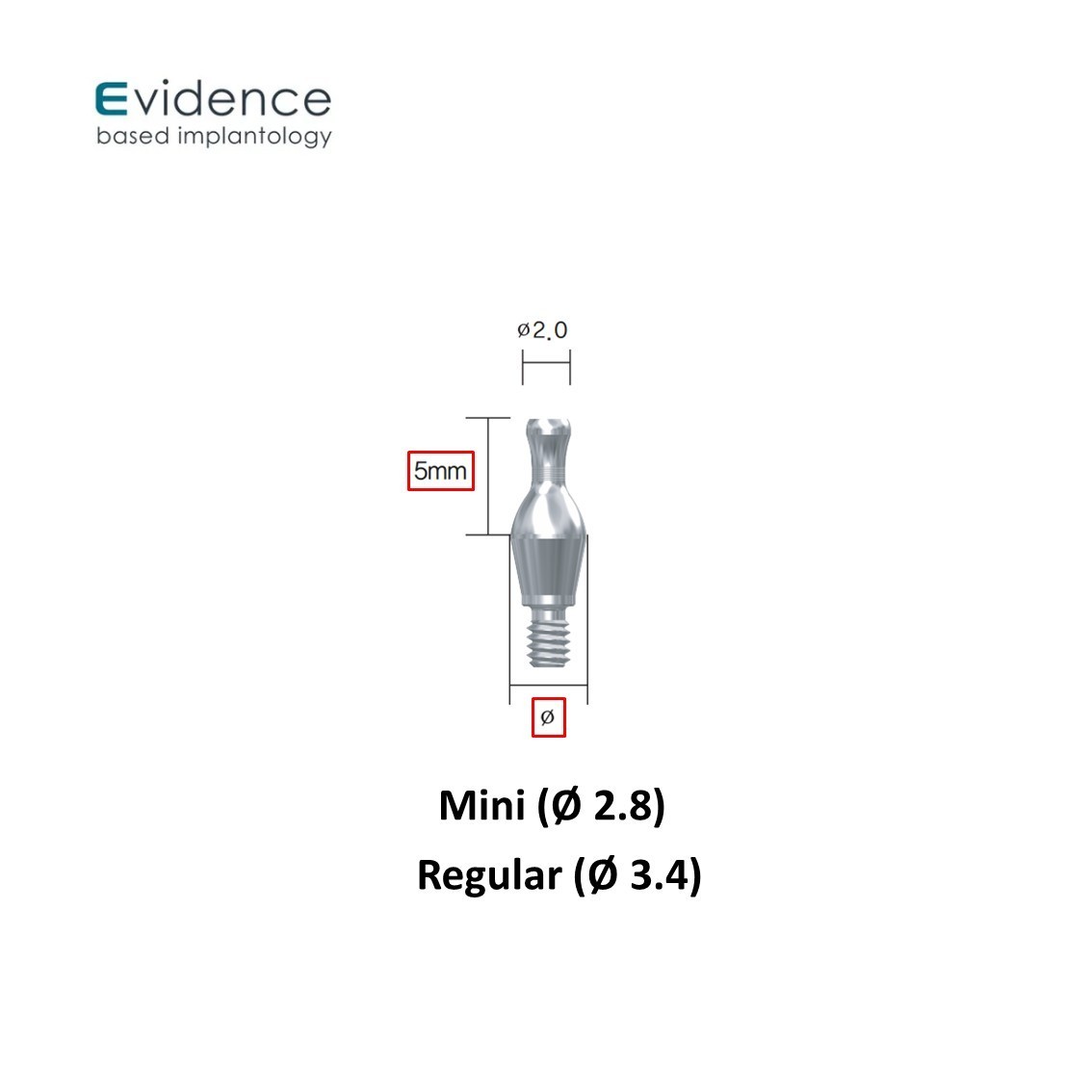 Evidence GBR Healing Pin Abutment