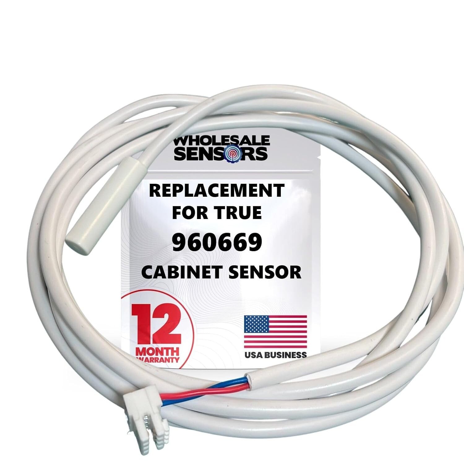 True 960669 3-Pole Replacement Cabinet Sensor 59″ Cable (1.5M) 12 Month Warranty