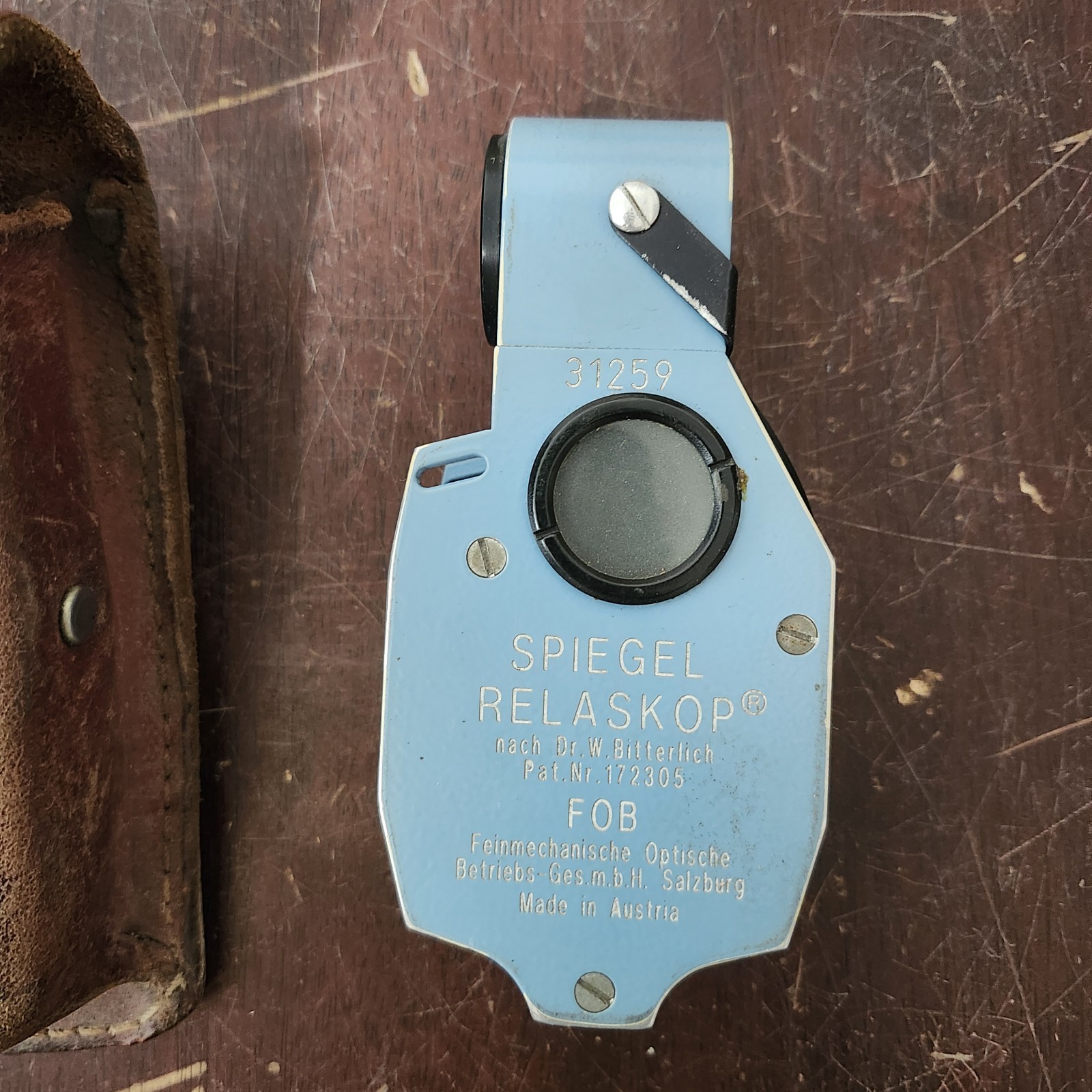 Spiegel Relaskop with Leather Case Forestry Measurment Austria