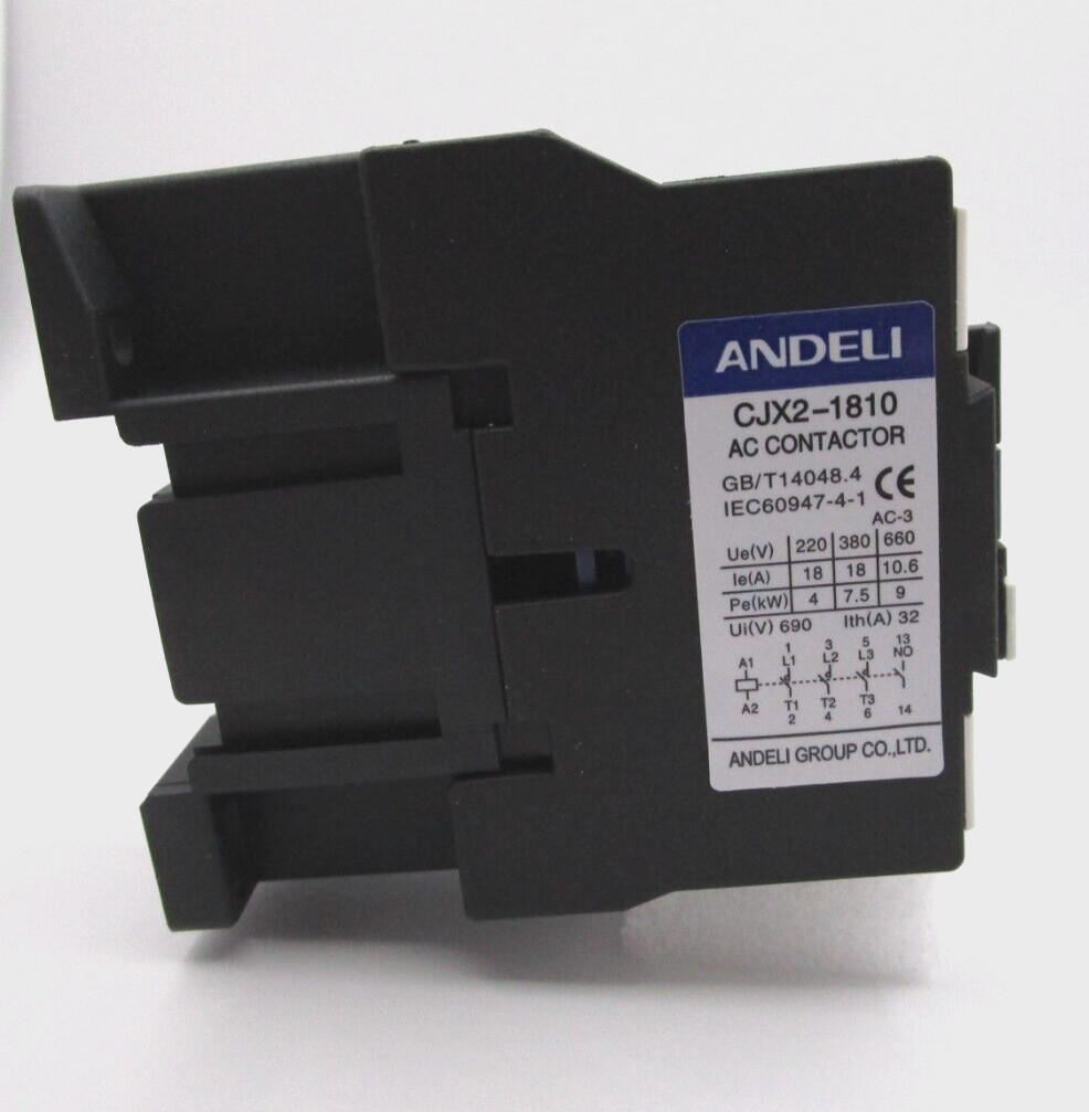 CJX2-1810-M7-220V AC ANDELI AC Contactor 18A Coil 220V 3P+1NO FAST SHIPPING