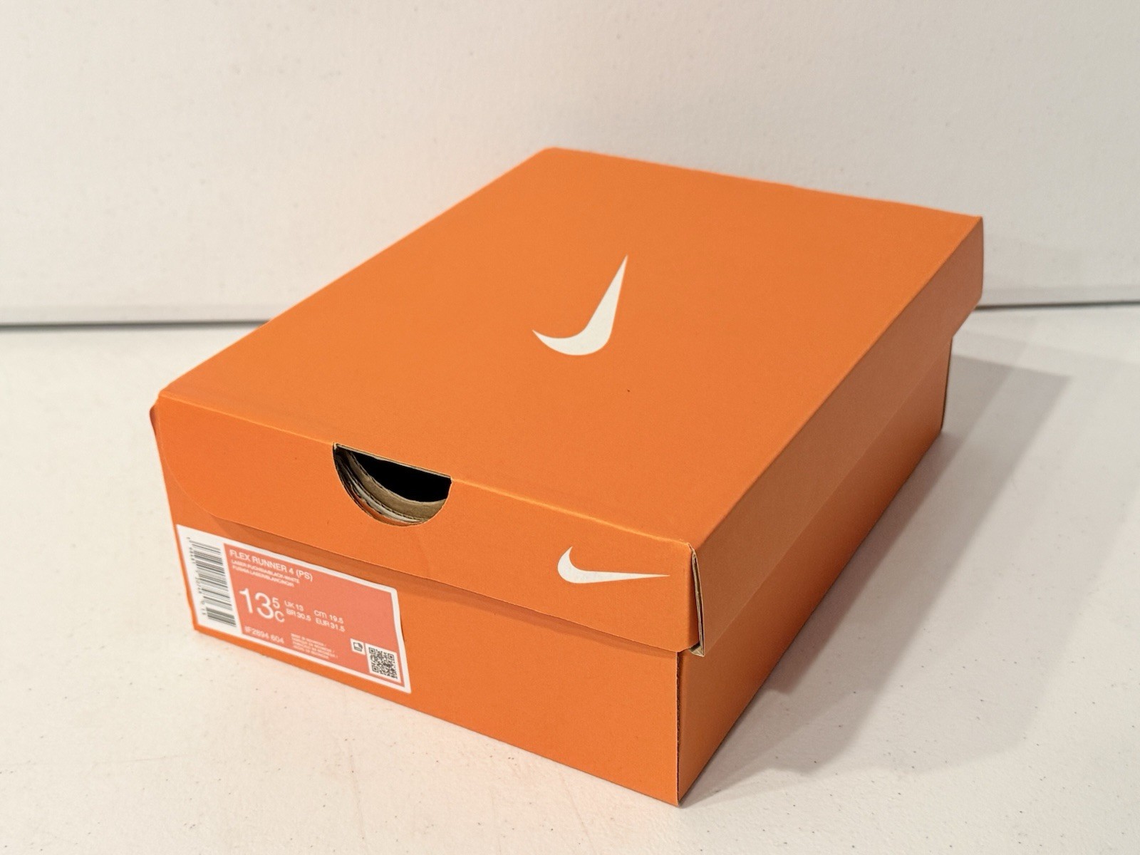 EMPTY BOX ONLY 9x7x3.5 in Nike Flex Runner 4 Little Kid Shoes Size 13.5 NO SHOES