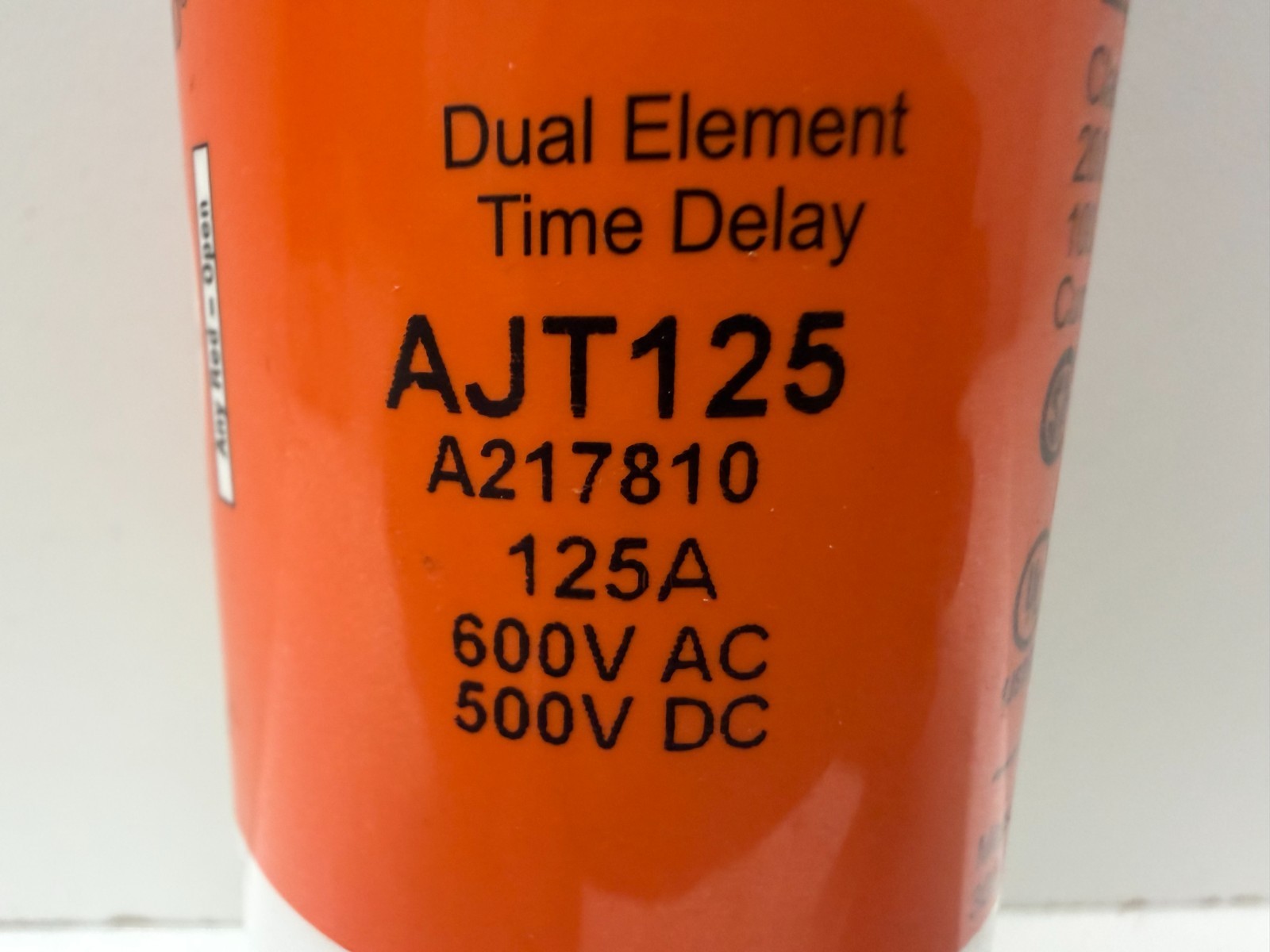 NEW OLD STOCK! FERRAZ SHAWMUT 125A 600V TIME-DELAY FUSE AJT125