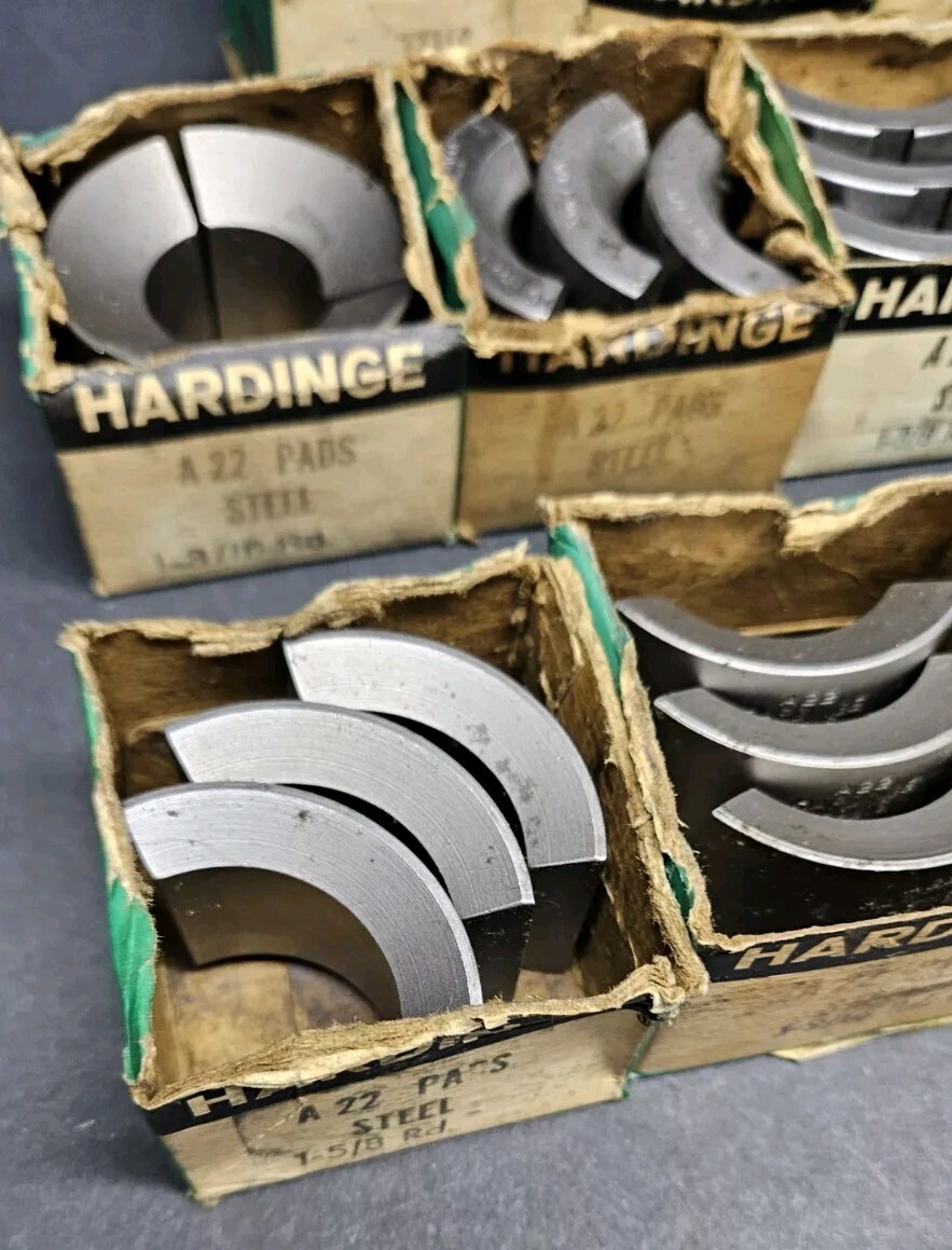 20pc HARDINGE A 22 Steel Collet Pads 13/16 To 2″ Balas W&S 2¼» Machinist Round