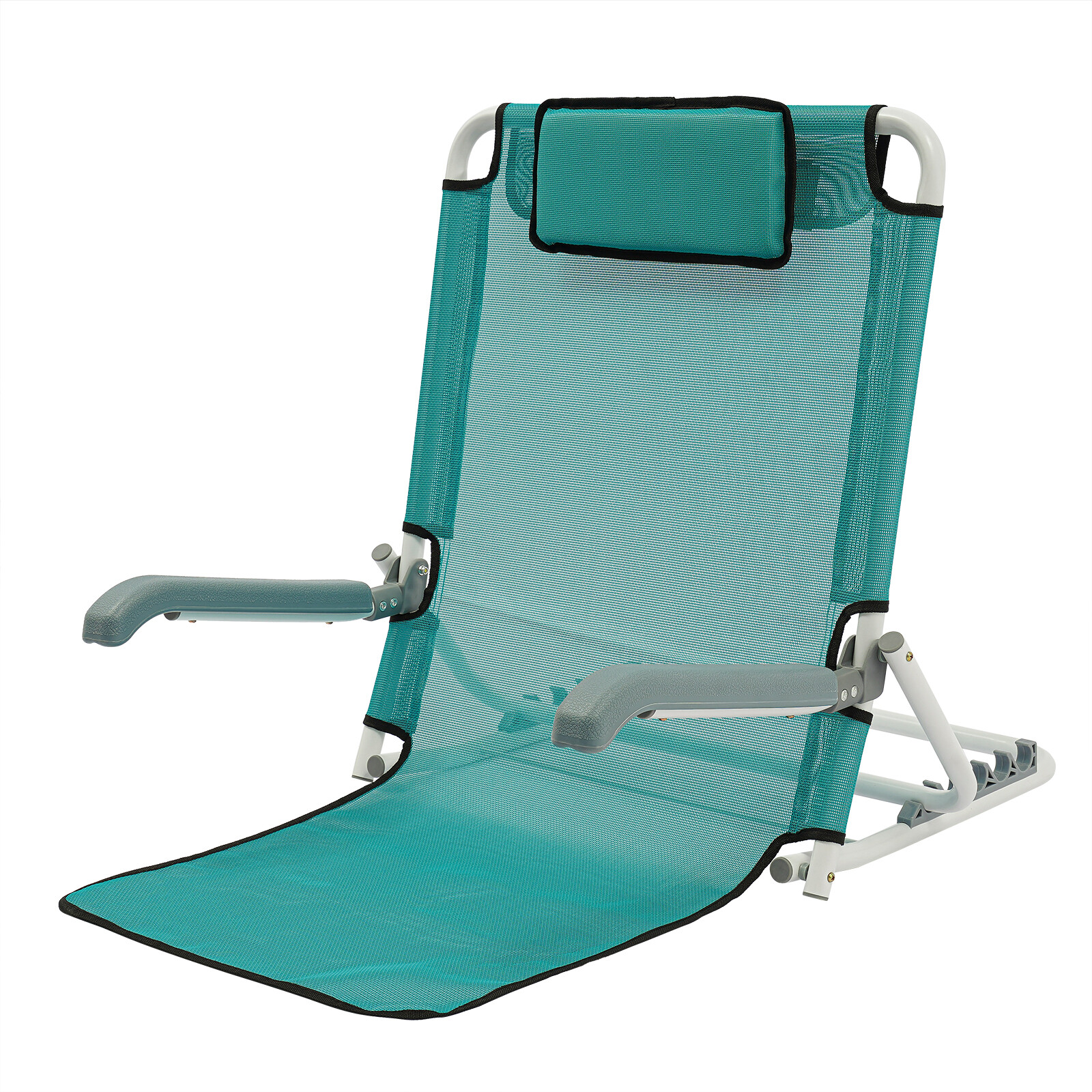 Foldable Adjustable Bed Backrest Support Sit-up Back Rest Bed Chair 198.42 lbs