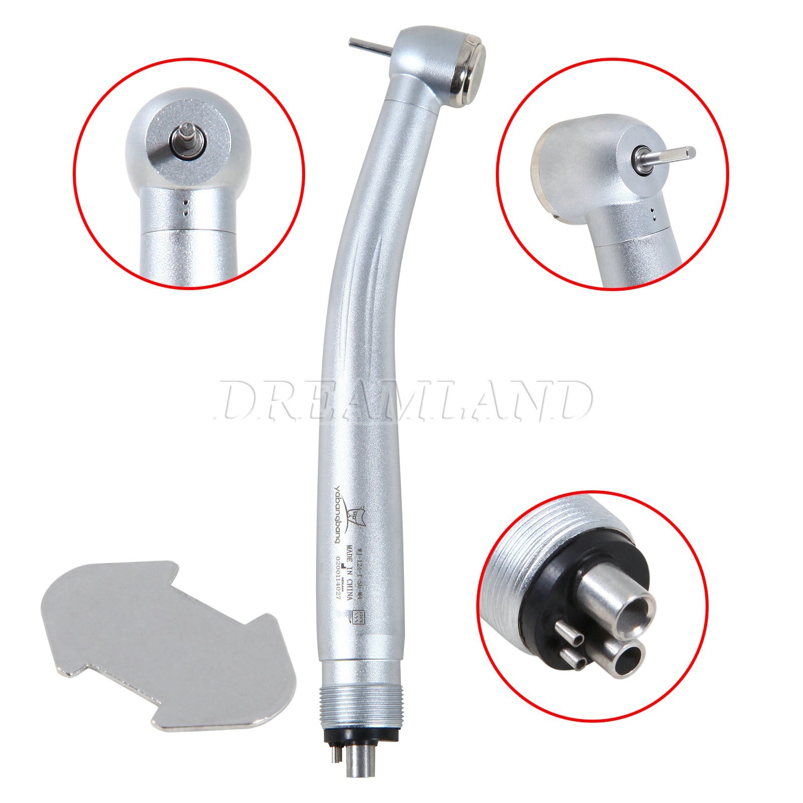 Dental Large head Push Button High Speed Handpiece Turbine 4 Hole Fit NSK YDA4