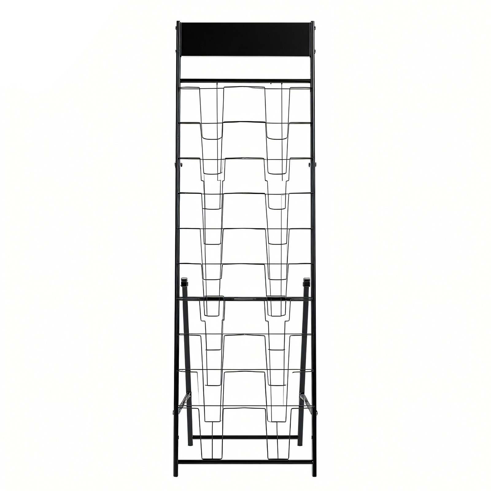 Uimoso 20-Pocket Magazine and Brochure Display Rack for Literature Organization