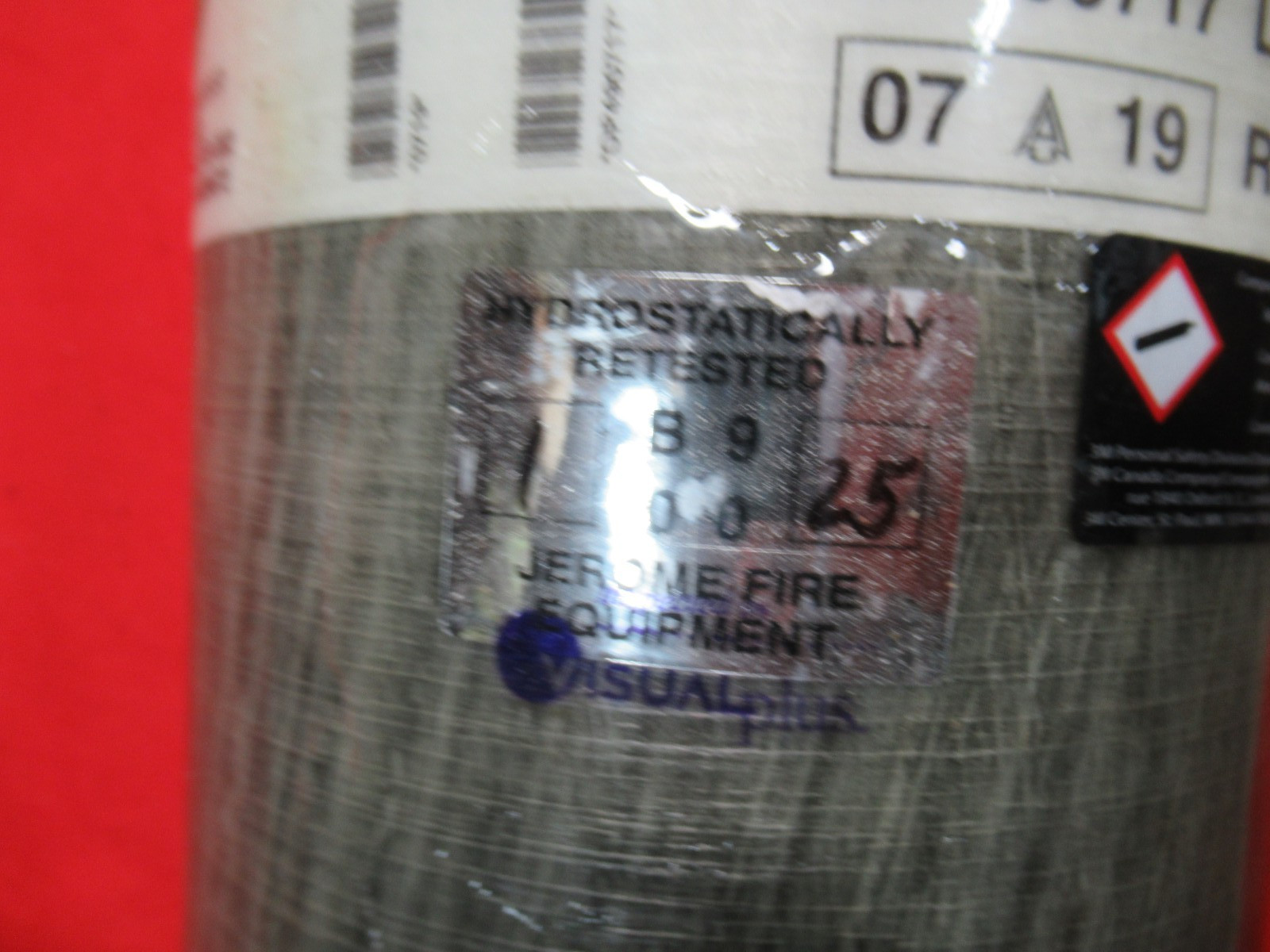 SCOTT 4500 PSI 60 Minute Air Cylinder DOM 07/2019 SCBA RIT CURRENT HYDRO 2025