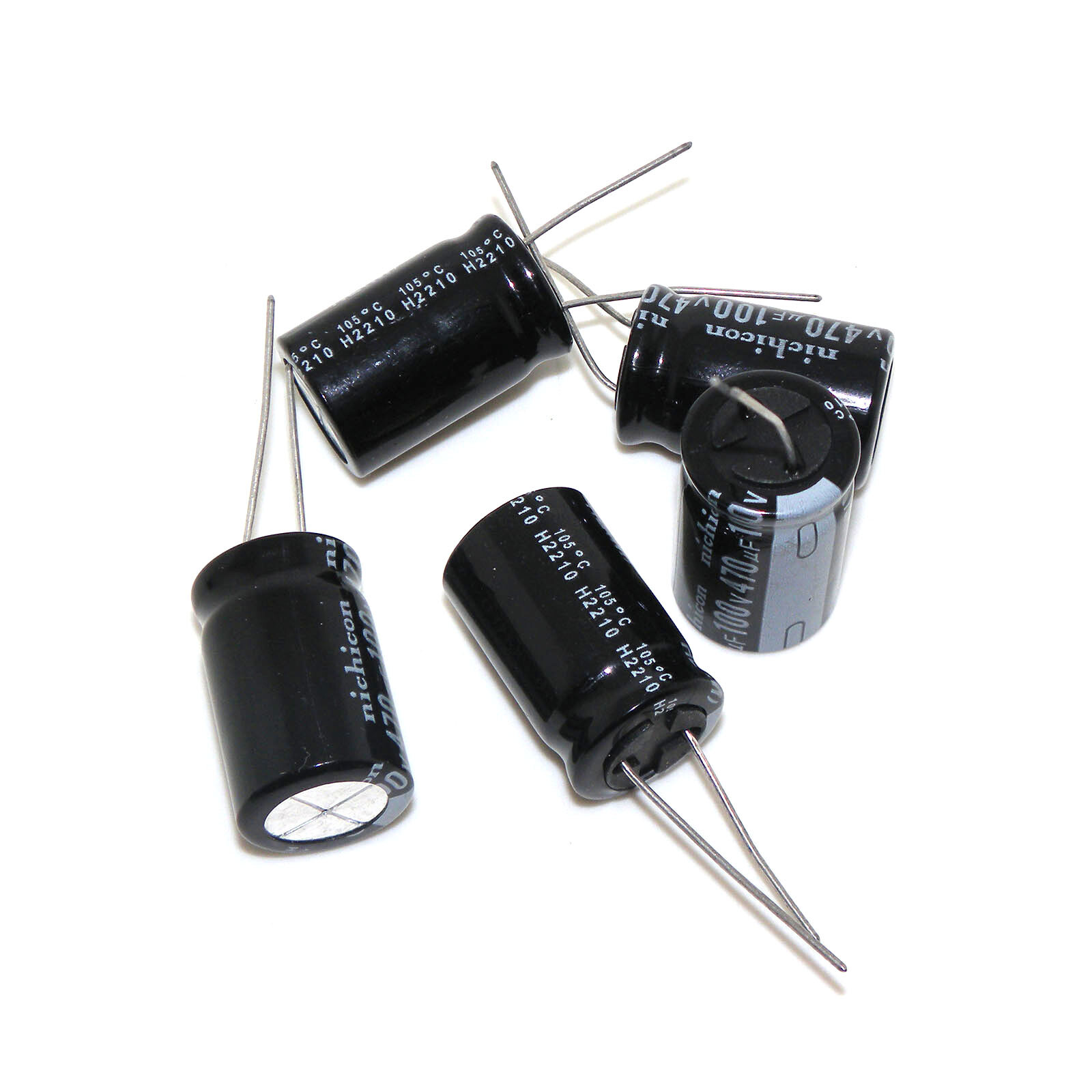 10x 470uF 100V Nichicon Radial Electrolytic Capacitors 100V 470uF 16×25 mm