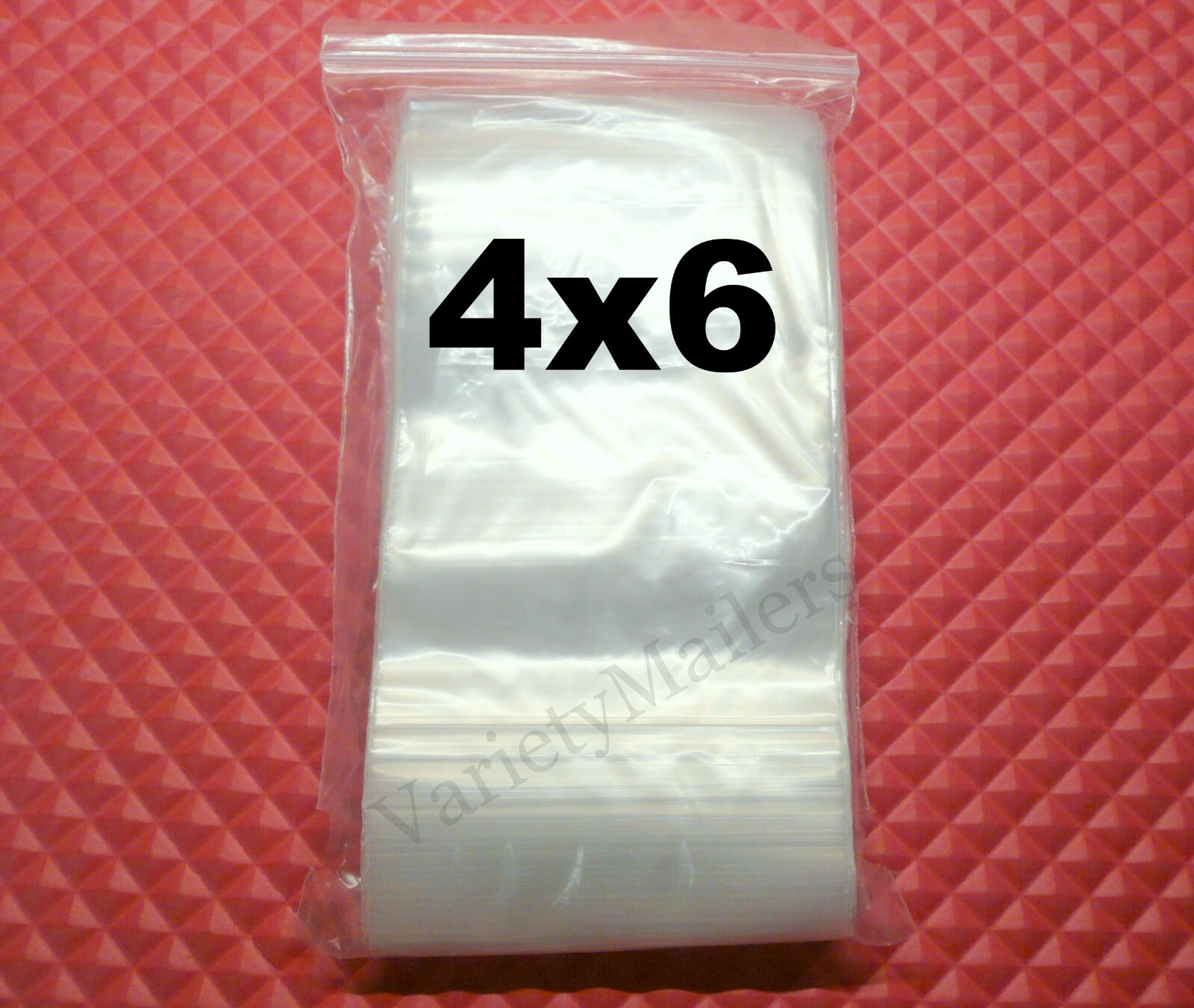 400 Reclosable Storage Bag Variety Pack 3×6 4×6 5×5 6×6 / 2 Mil Seal-Top Baggies