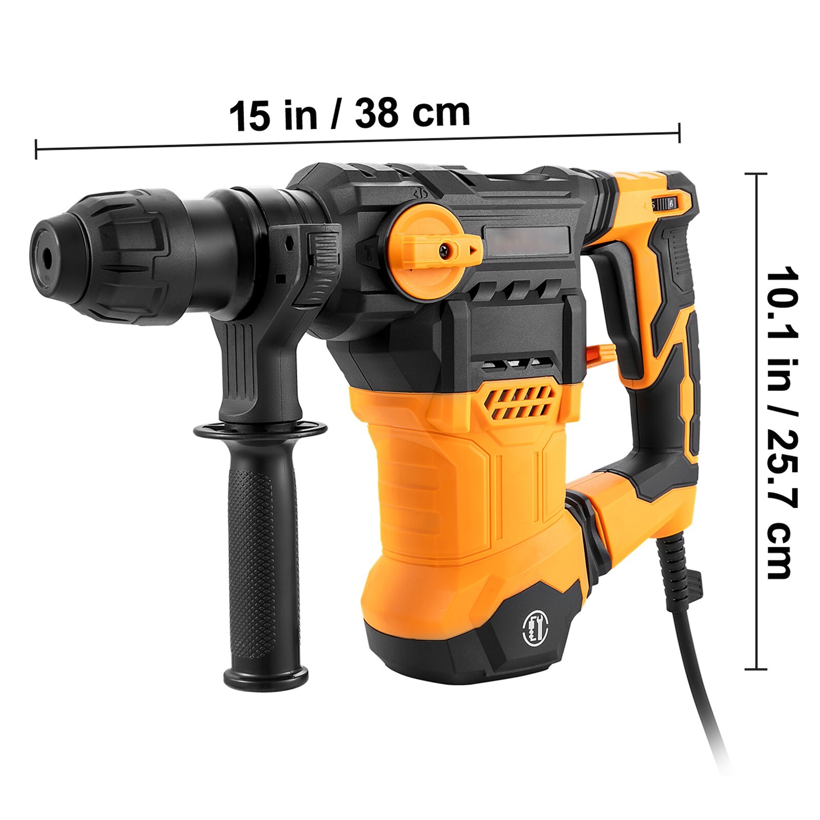 Rotary Hammer Drill Corded Drills 1-1/4″ 4 Modes SDS-Plus Chipping Hammers
