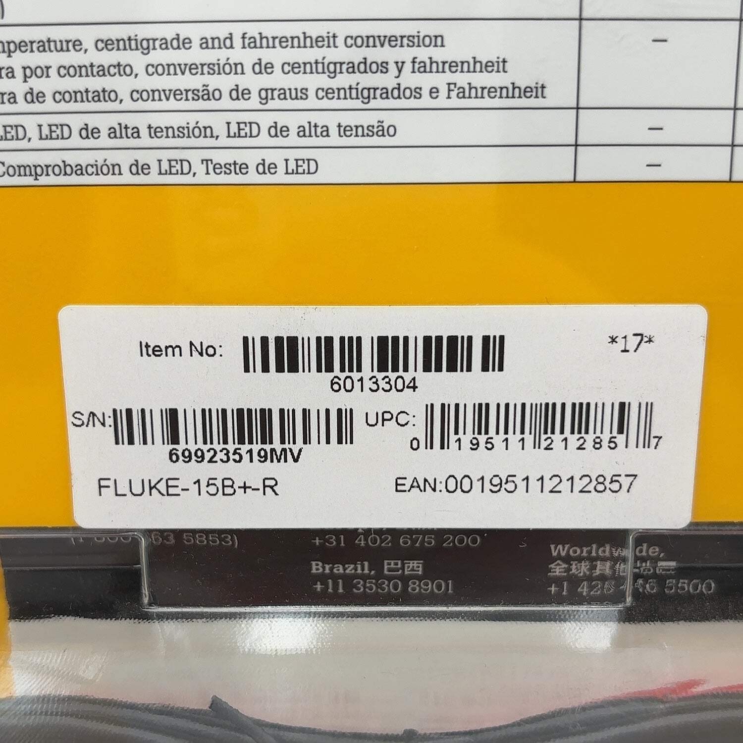 New Fluke CAT III 600V Multimeter