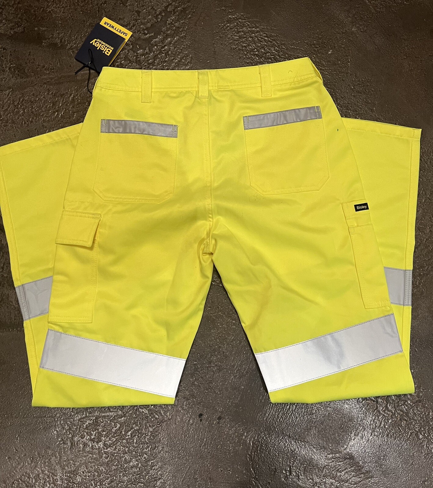 Bisley Hi Vis Cargo Work Pants 30R – NEW