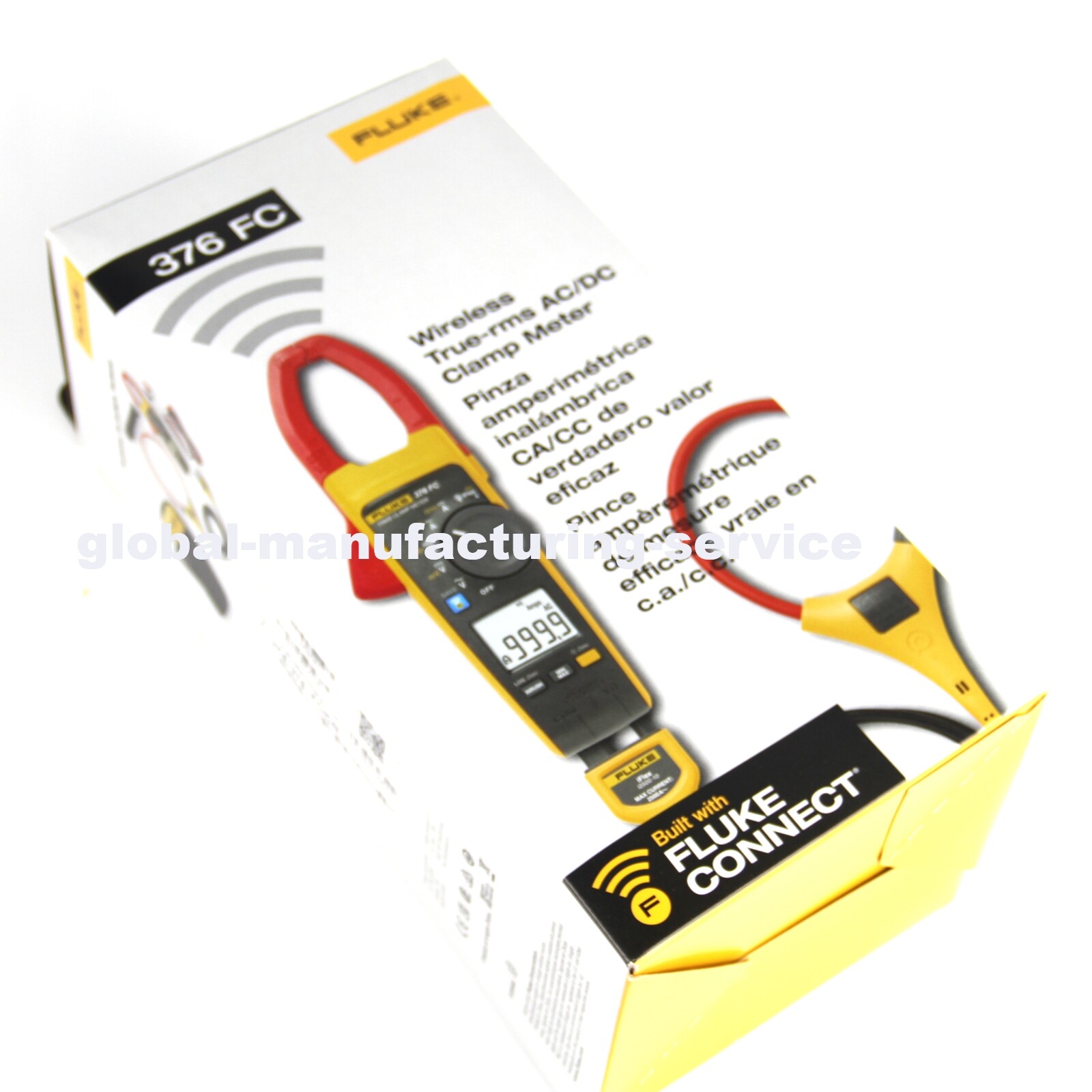 Fluke 376 FC True-RMS AC/DC Volt Ohm Amp Clamp Meter WIFI Connection With iFlex