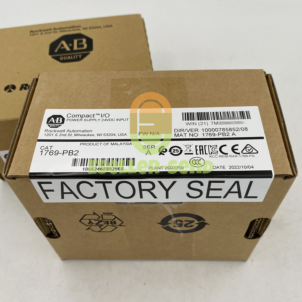 1769-PB2 Allen-Bradley CompactLogix DC 2A/0.8A Power Supply 1769PB2 New Sealed