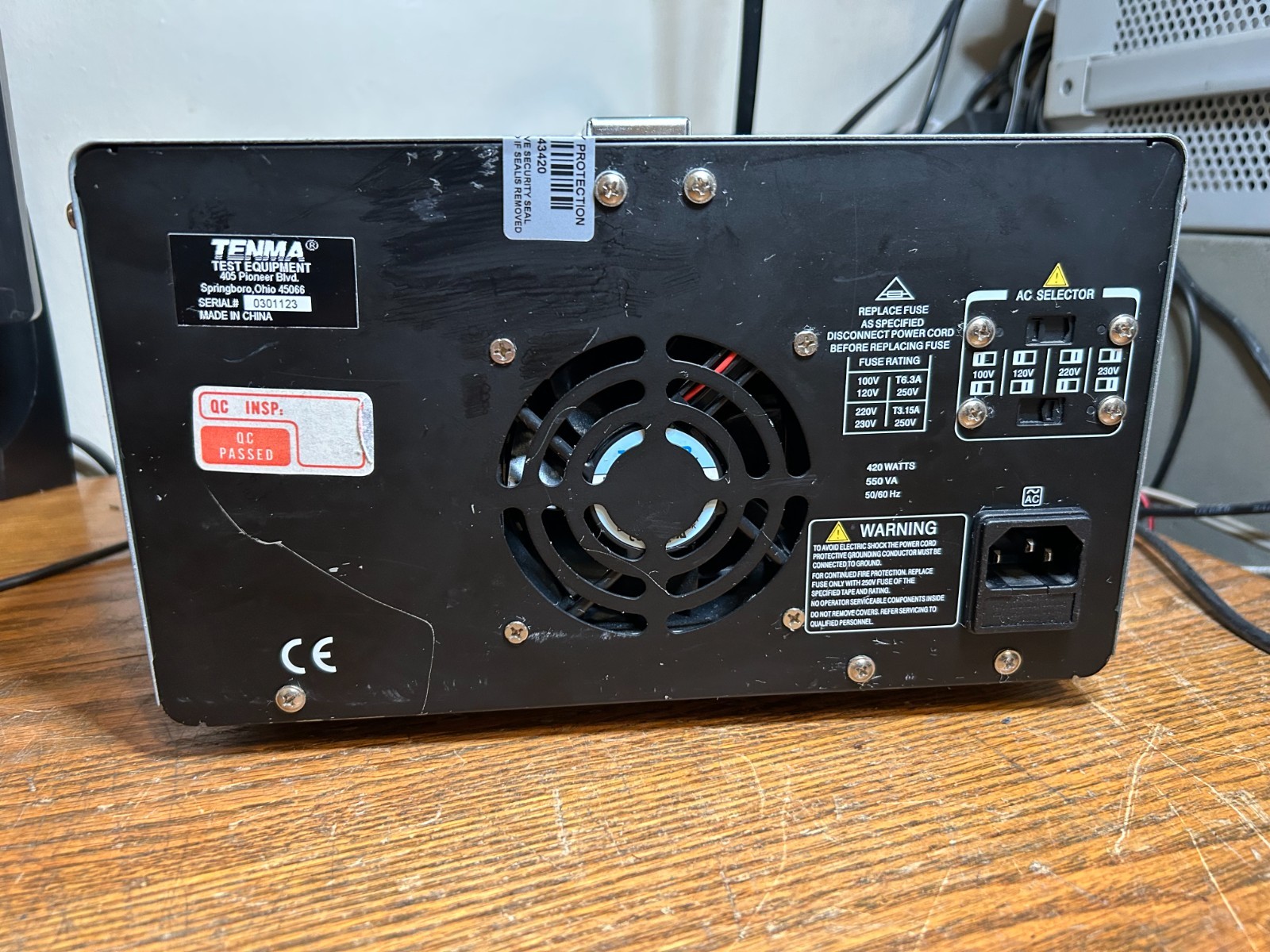 Working DC Linear Regulated Power Supply Quad Independent Output Tenma 72-6905
