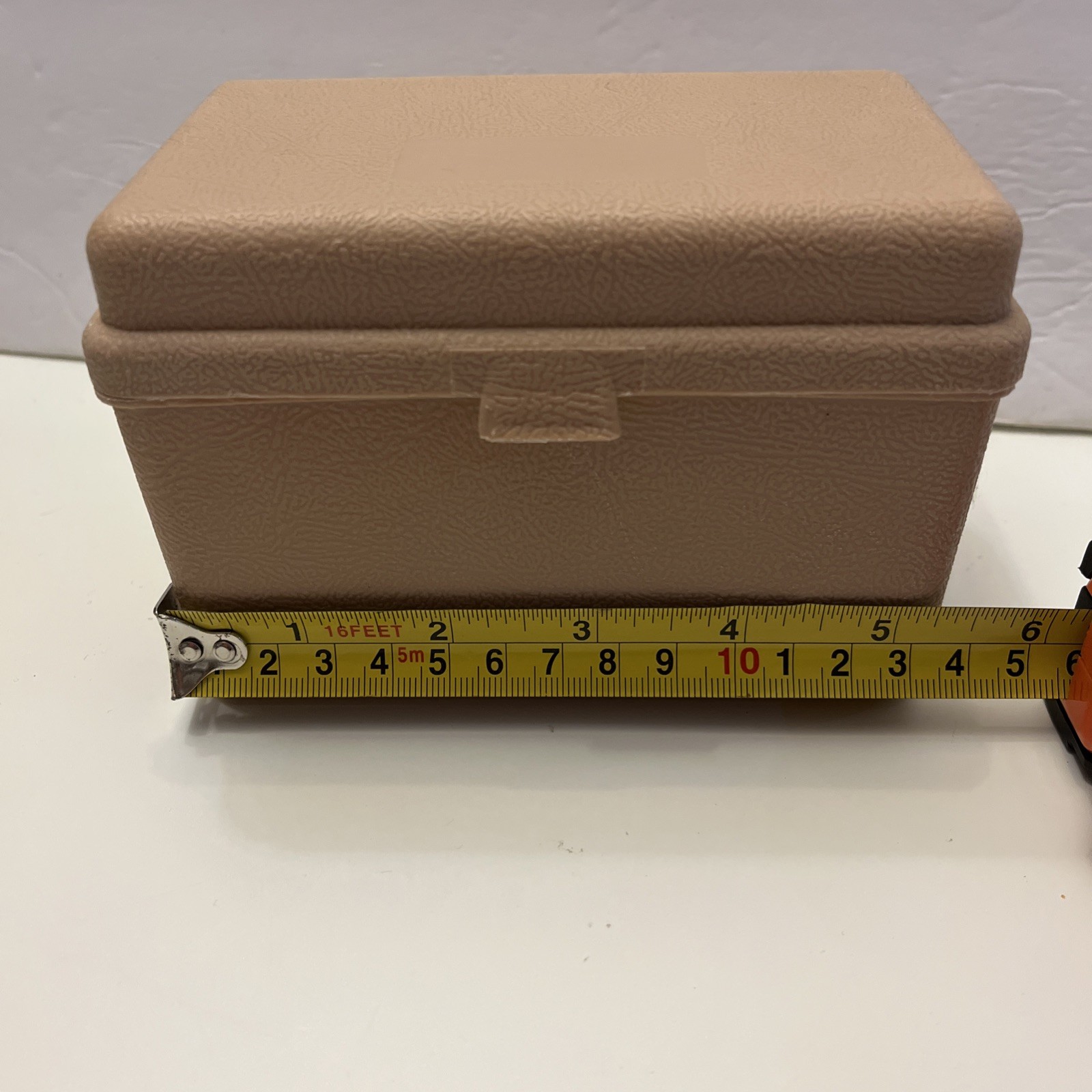 VINTAGE STERLING PLASTICS #528 Index Card Recipe Box Brown